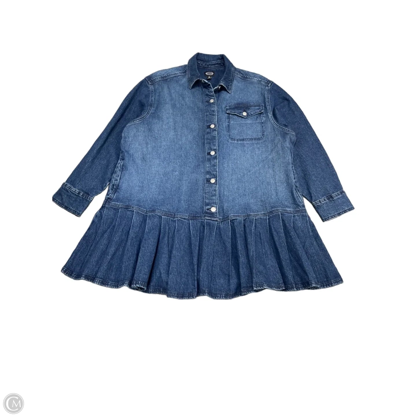 Dress Casual Short By Scoop In Blue Denim, Size: 20
