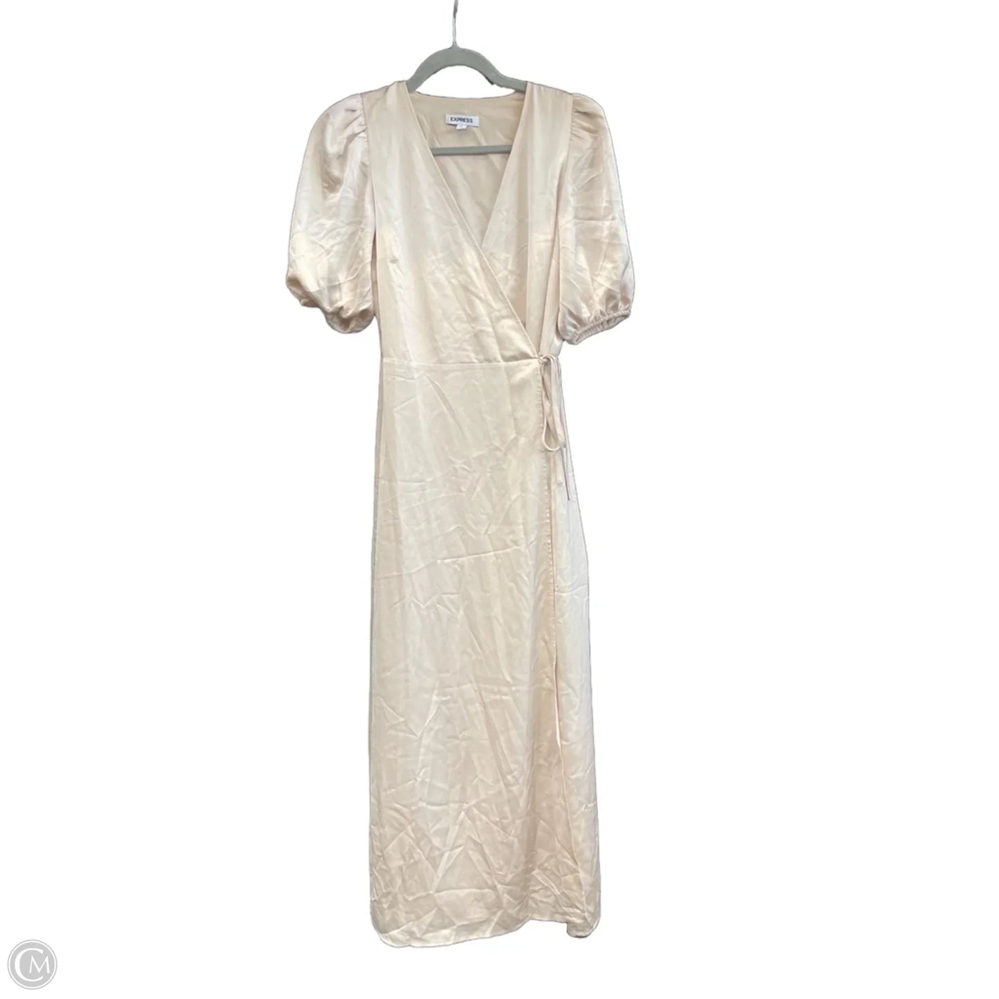 Dress Casual Midi By Express In Cream, Size: S