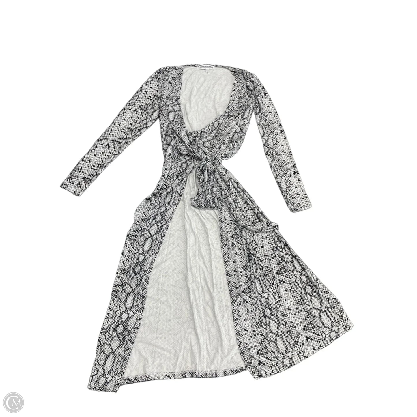Dress Casual Midi By Good American In Snakeskin Print, Size: S