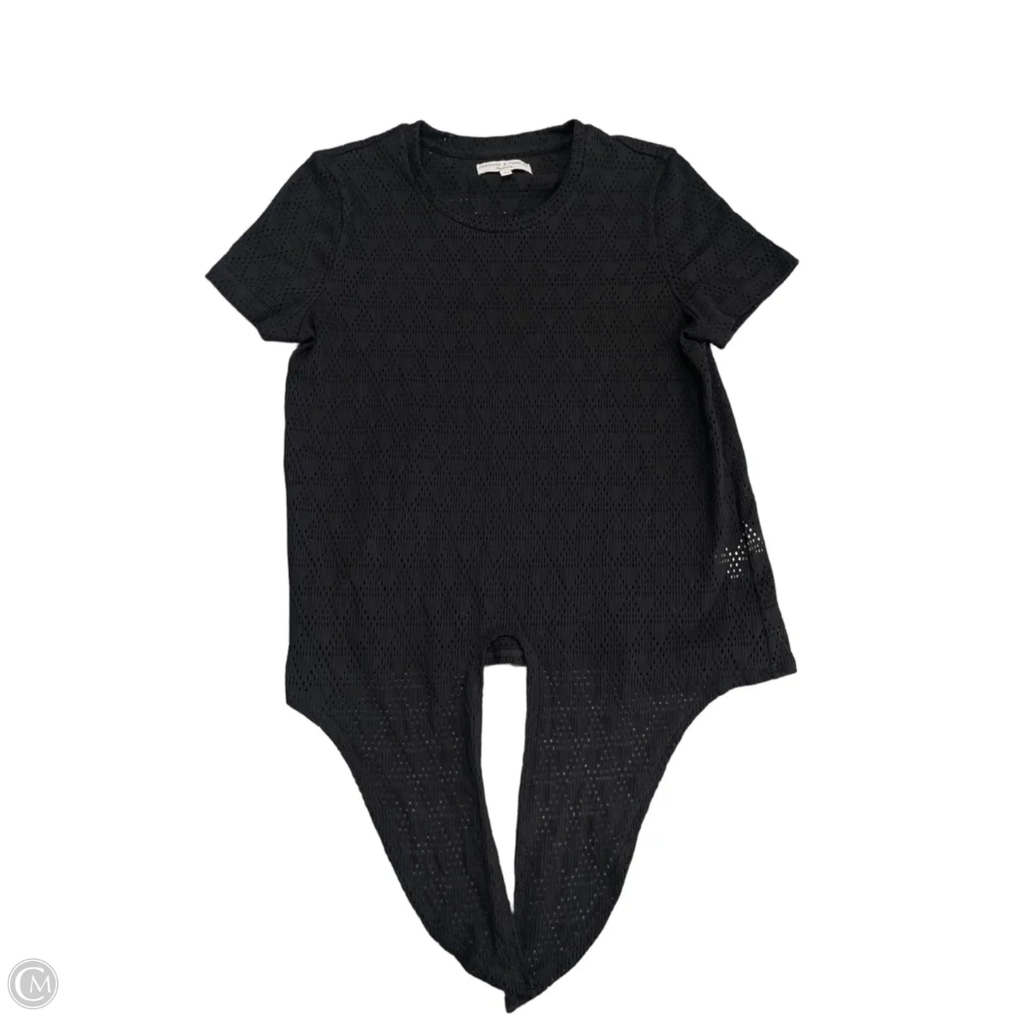Top Short Sleeve By Madewell In Black, Size: S
