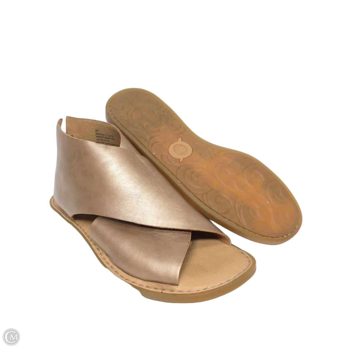 Shoes Flats By Born In Brown & Gold, Size: 8