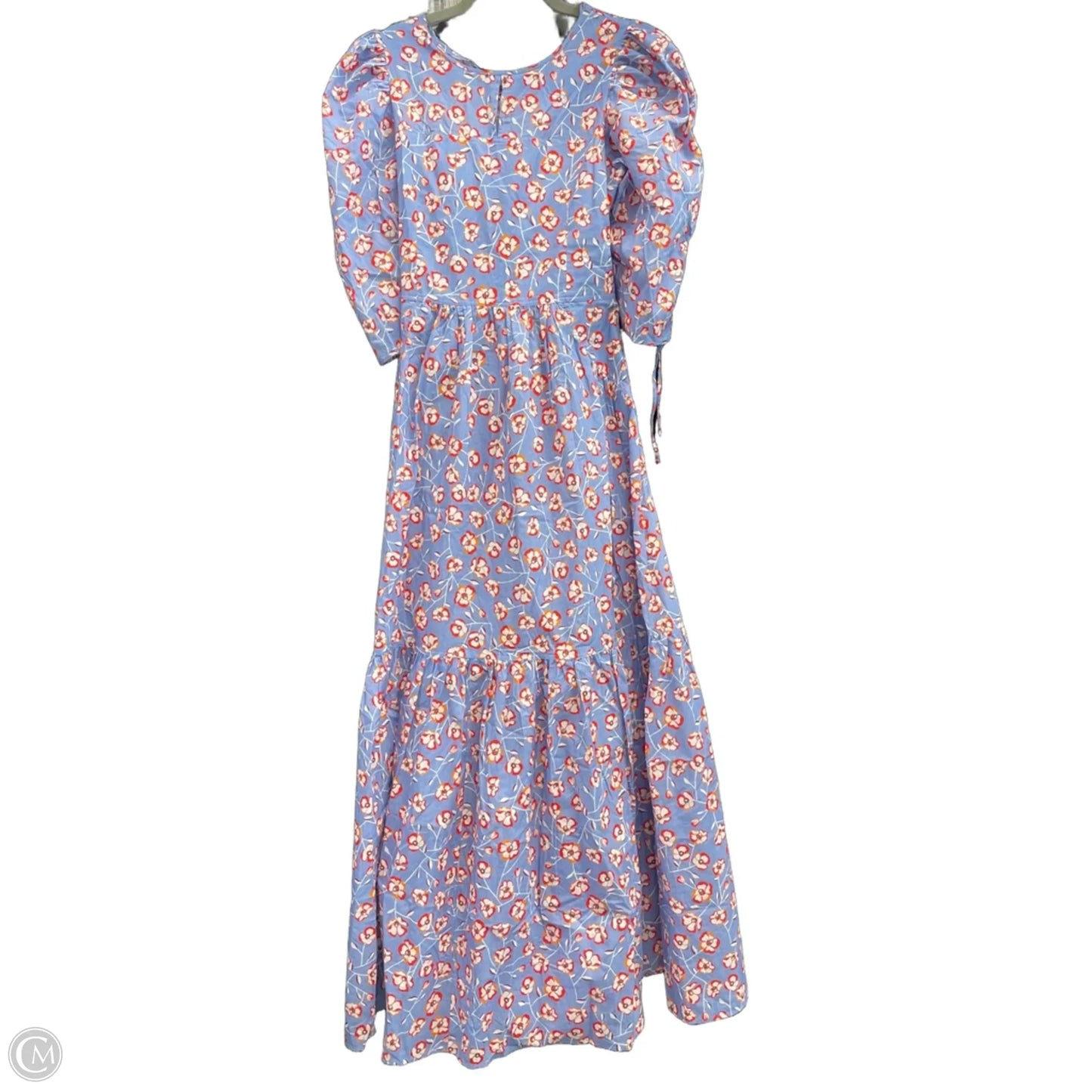 Dress Casual Maxi By Hugo Boss In Blue & Red, Size: 2