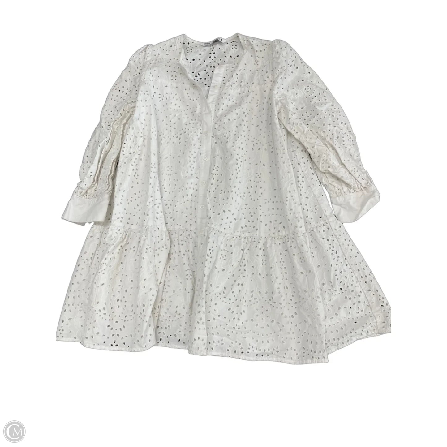 Dress Casual Short By Zara In White, Size: S