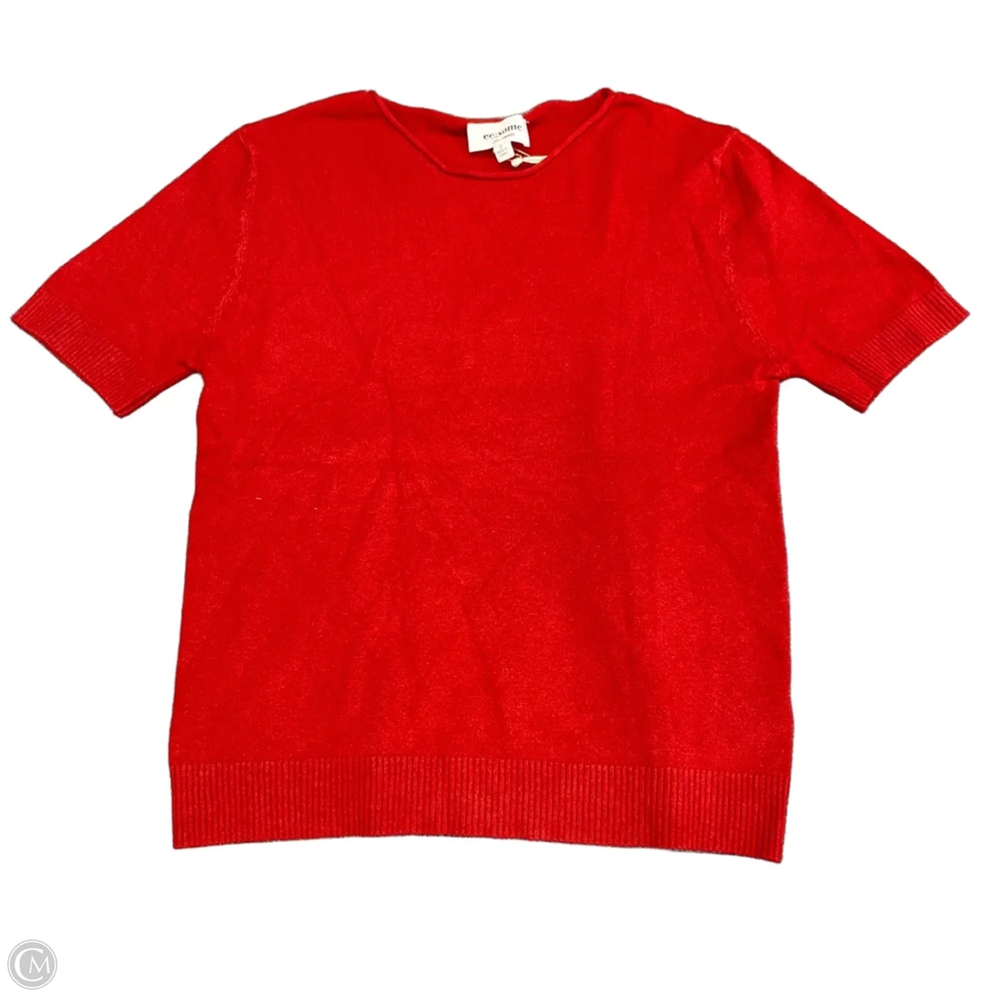 Top Short Sleeve By Ee Some In Red, Size: S