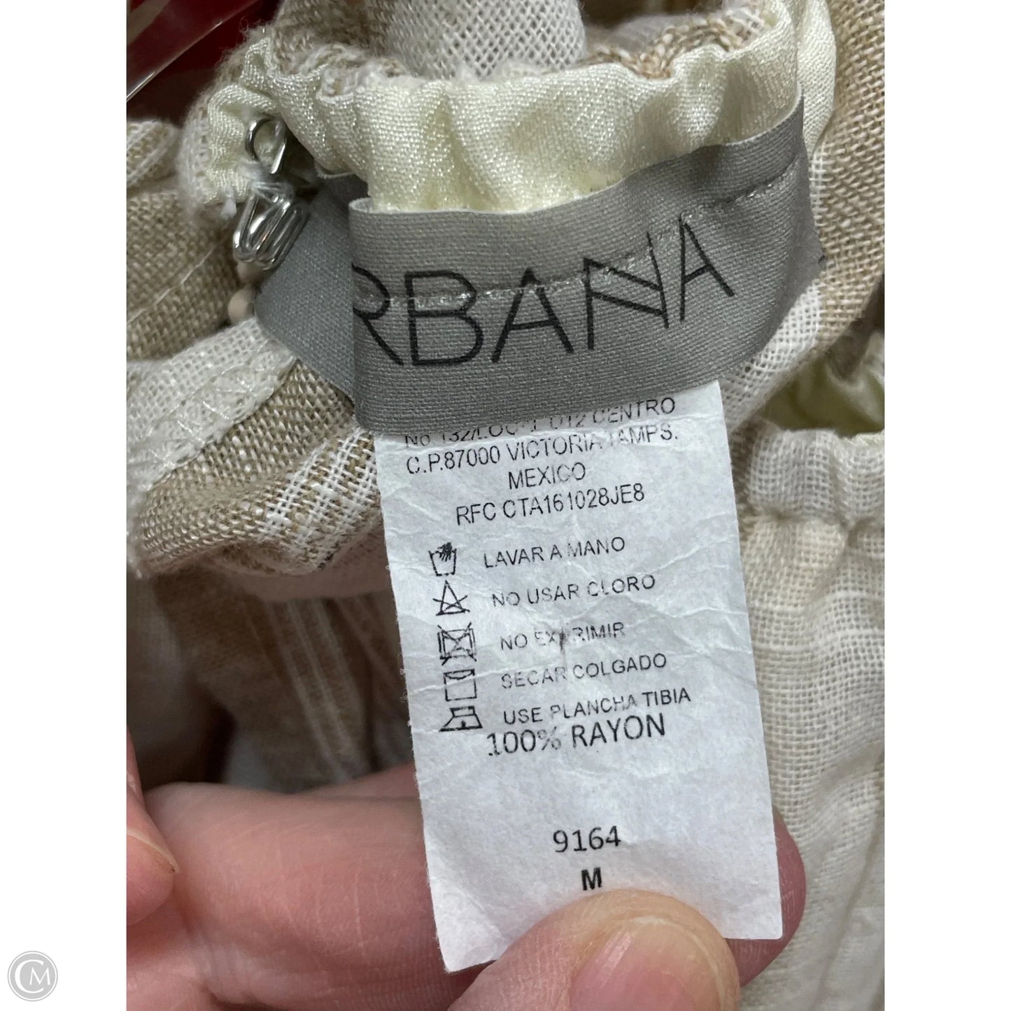 Jumpsuit By Clothes Mentor In Beige, Size: M