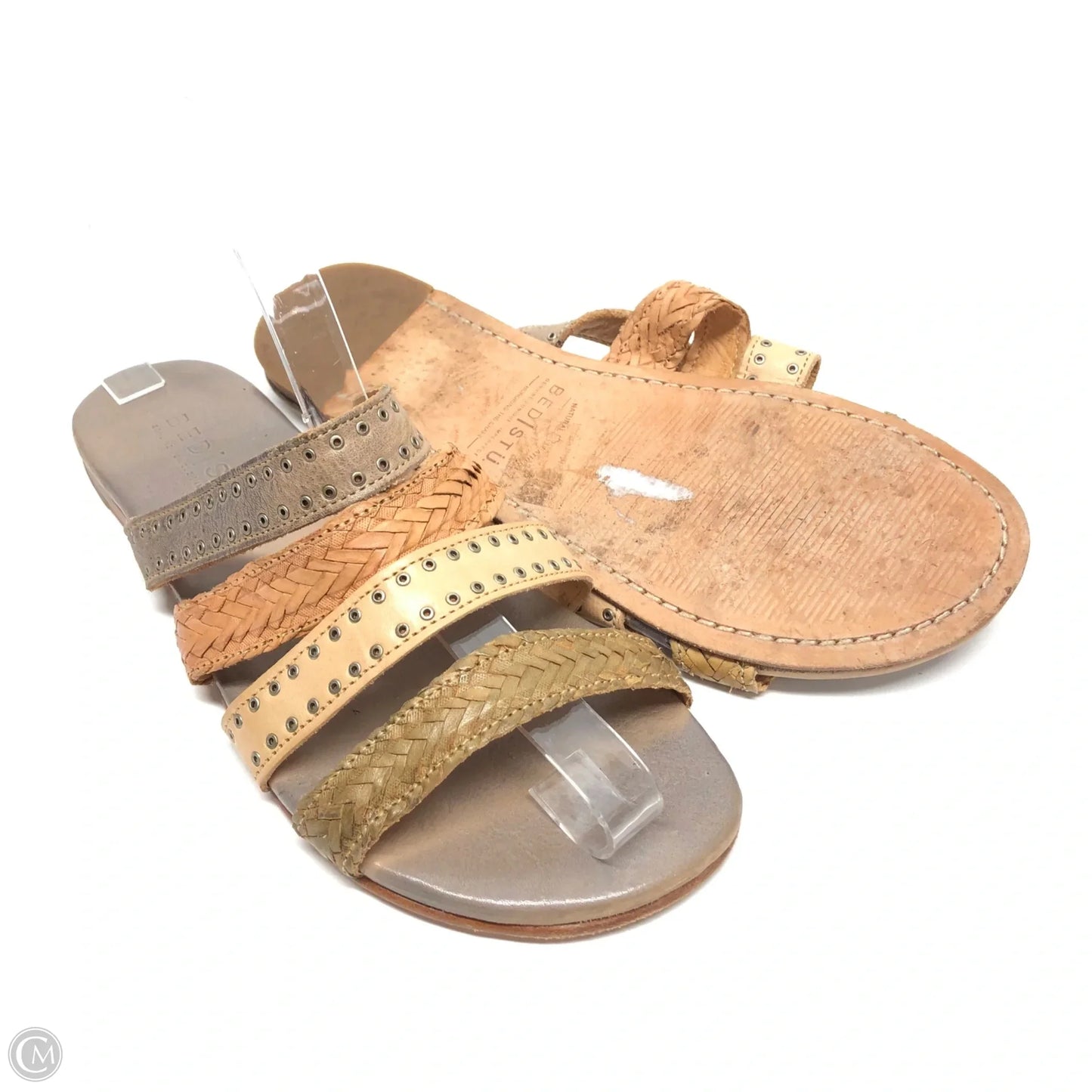 Sandals Flats By Bed Stu In Brown, Size: 8