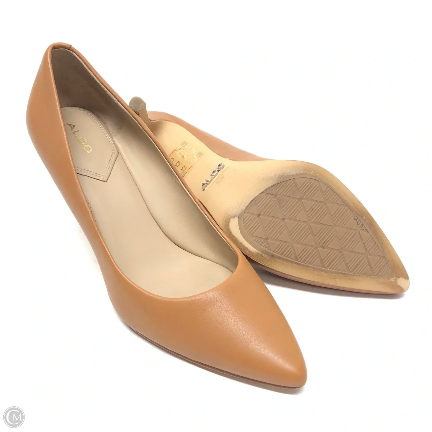 Shoes Heels Block By Aldo In Tan, Size: 8