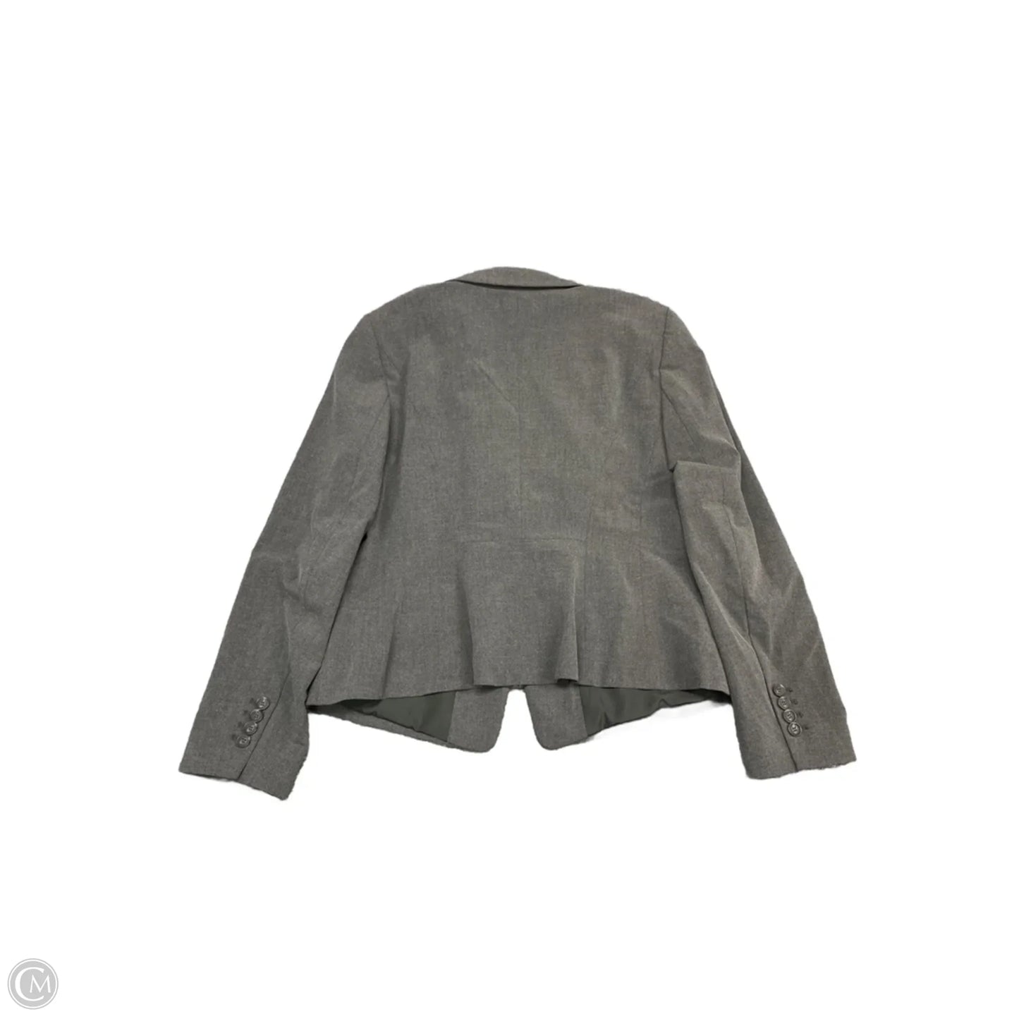Blazer By Ann Taylor In Grey, Size: 12