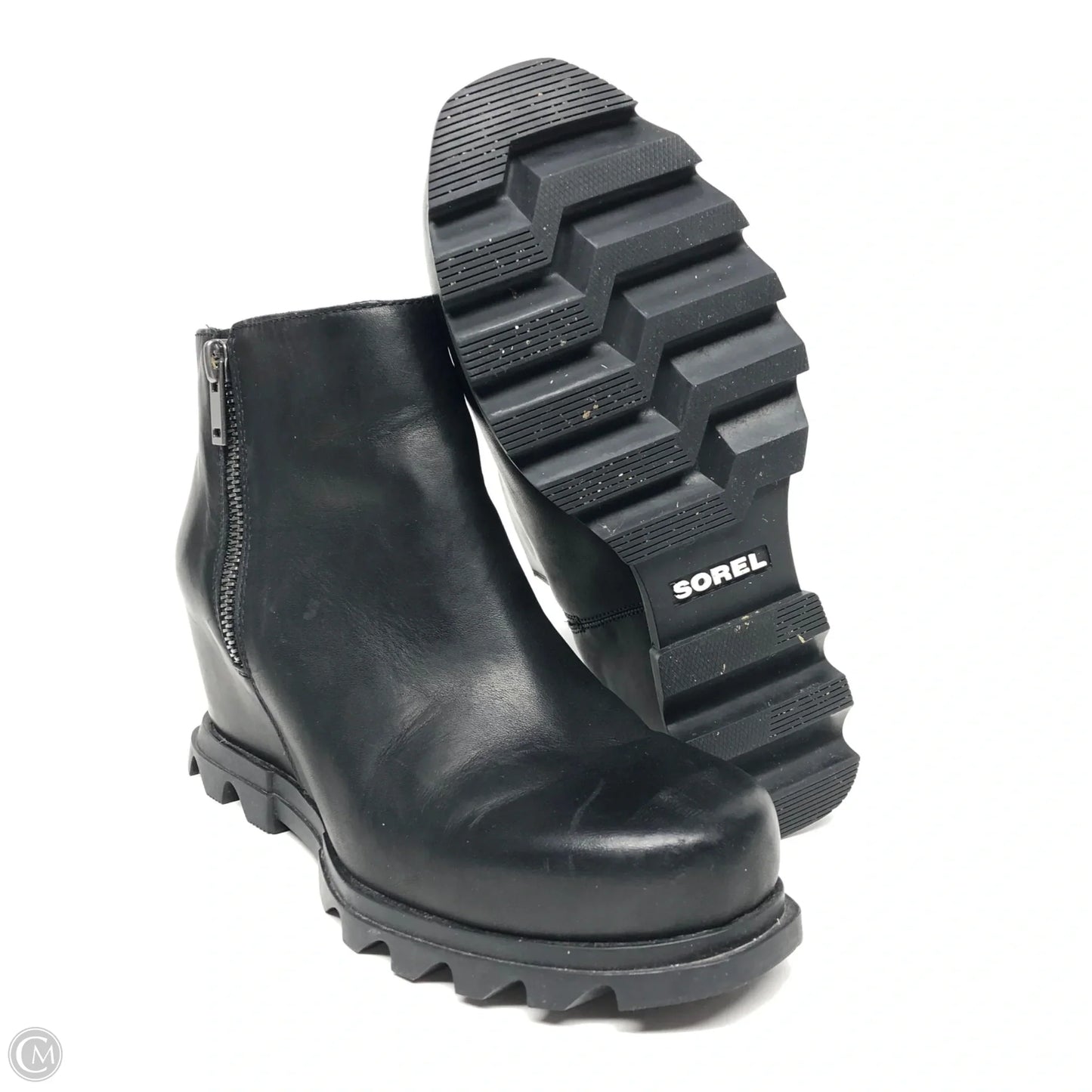 Boots Ankle Heels By Sorel In Black, Size: 8.5