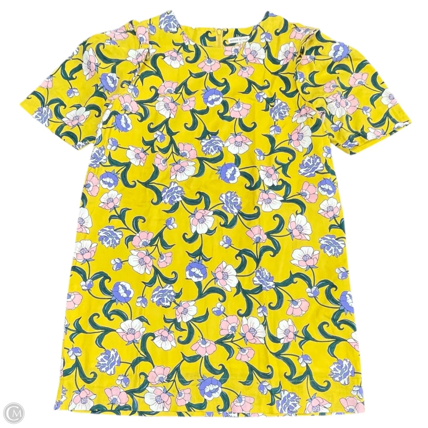 Dress Casual Short By Moon River In Yellow, Size: L