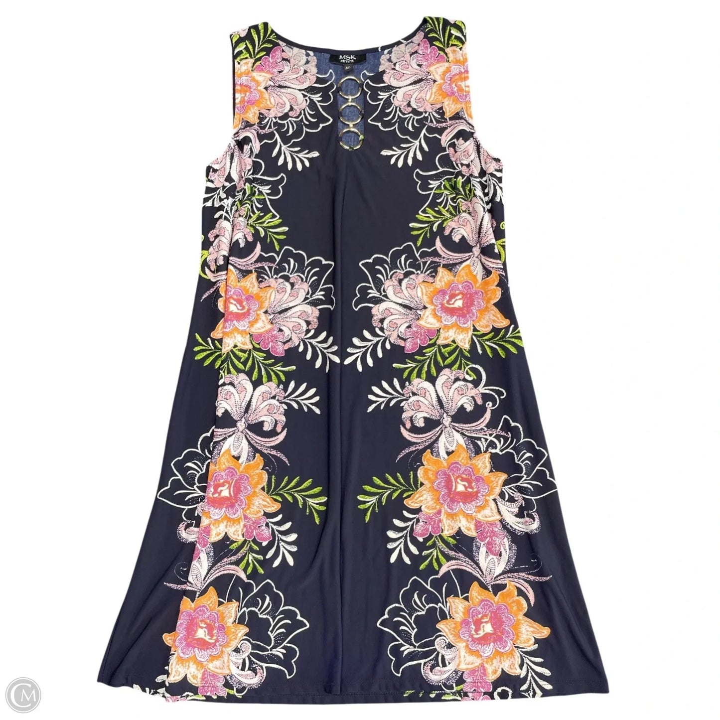Dress Casual Short By Msk In Navy, Size: Xlp