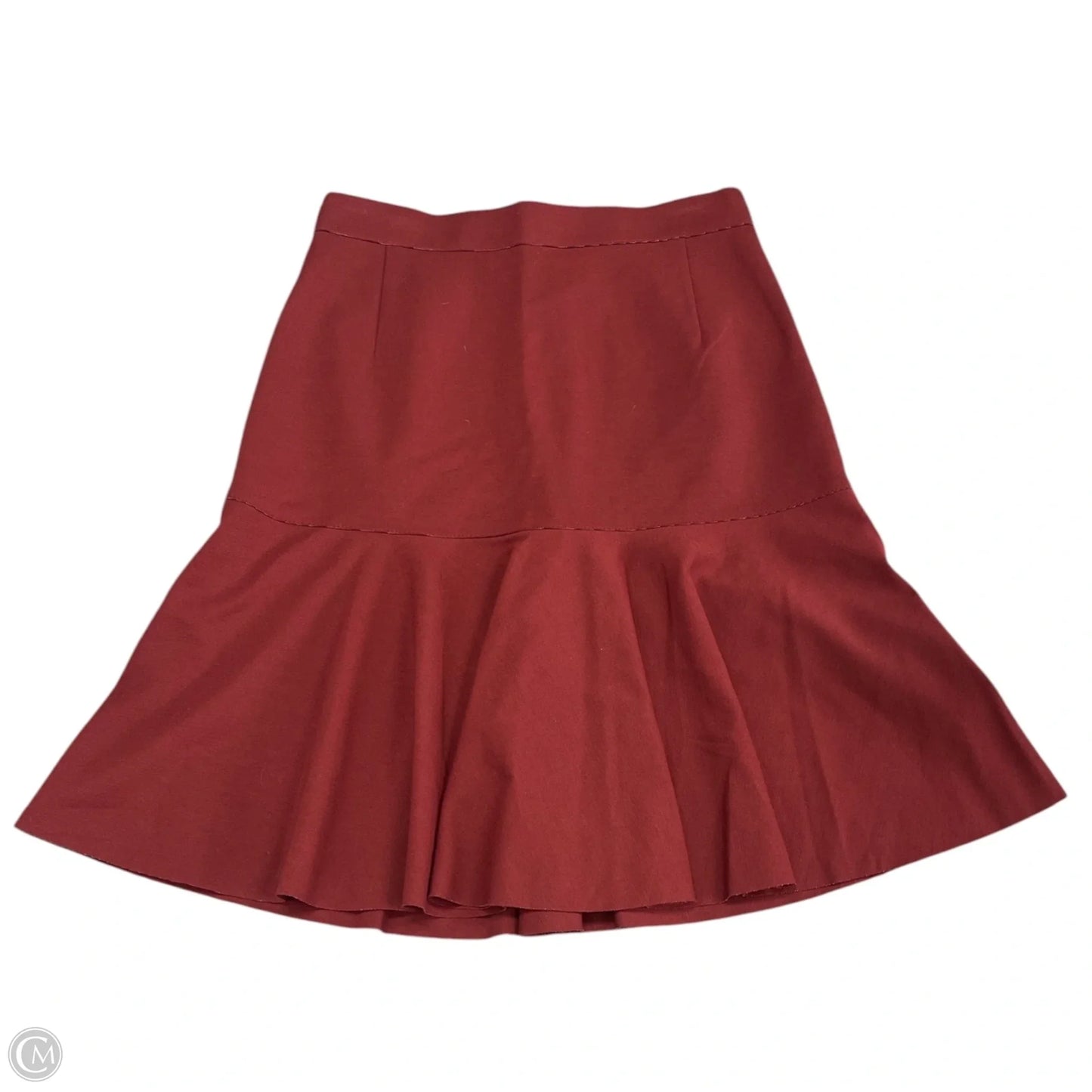 Skirt Midi By Akris In Red, Size: 6