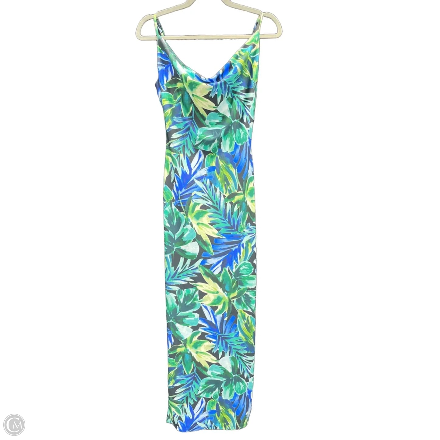 Dress Casual Midi By Iris In Blue & Green, Size: S