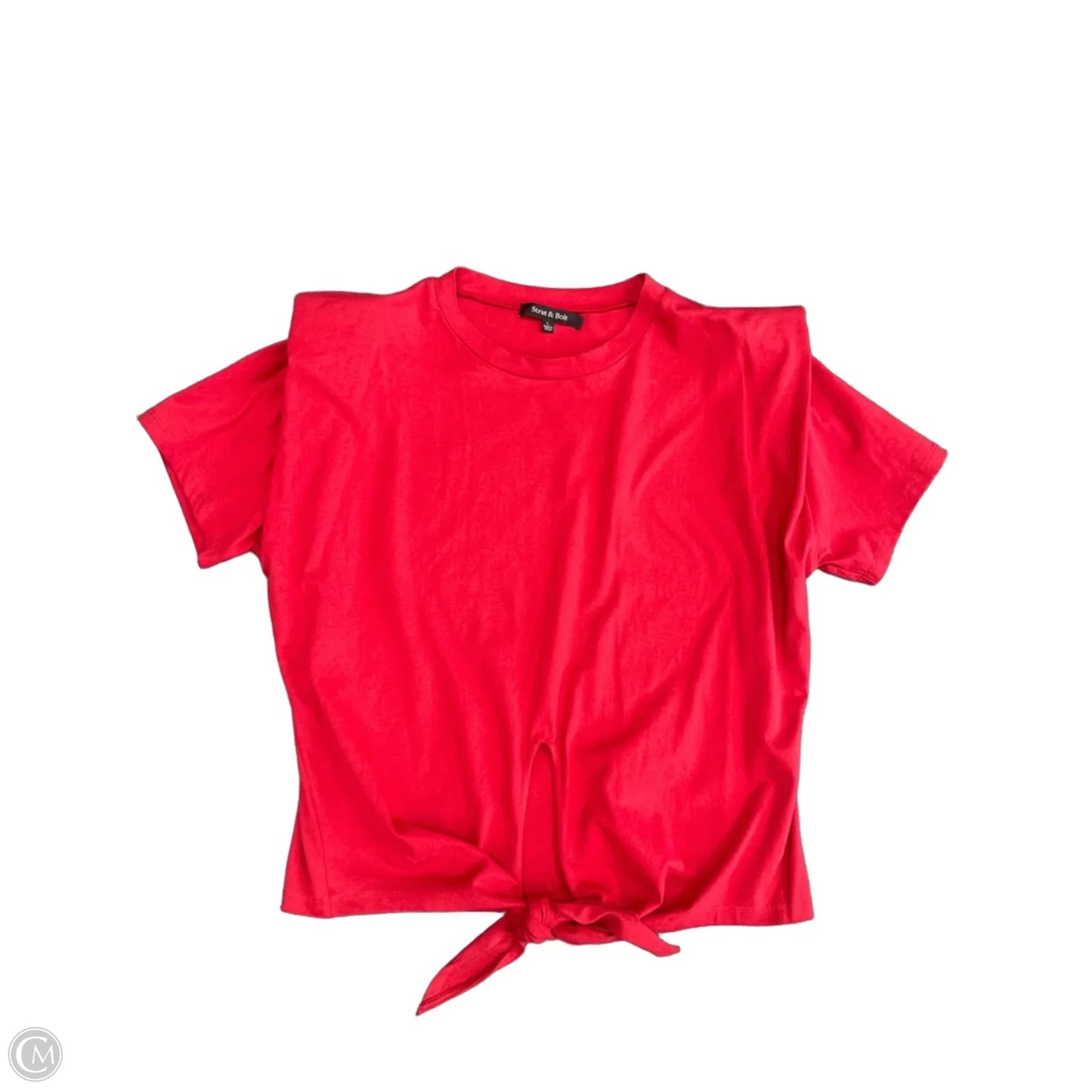 Top Short Sleeve By Strut & Bolt In Red, Size: L