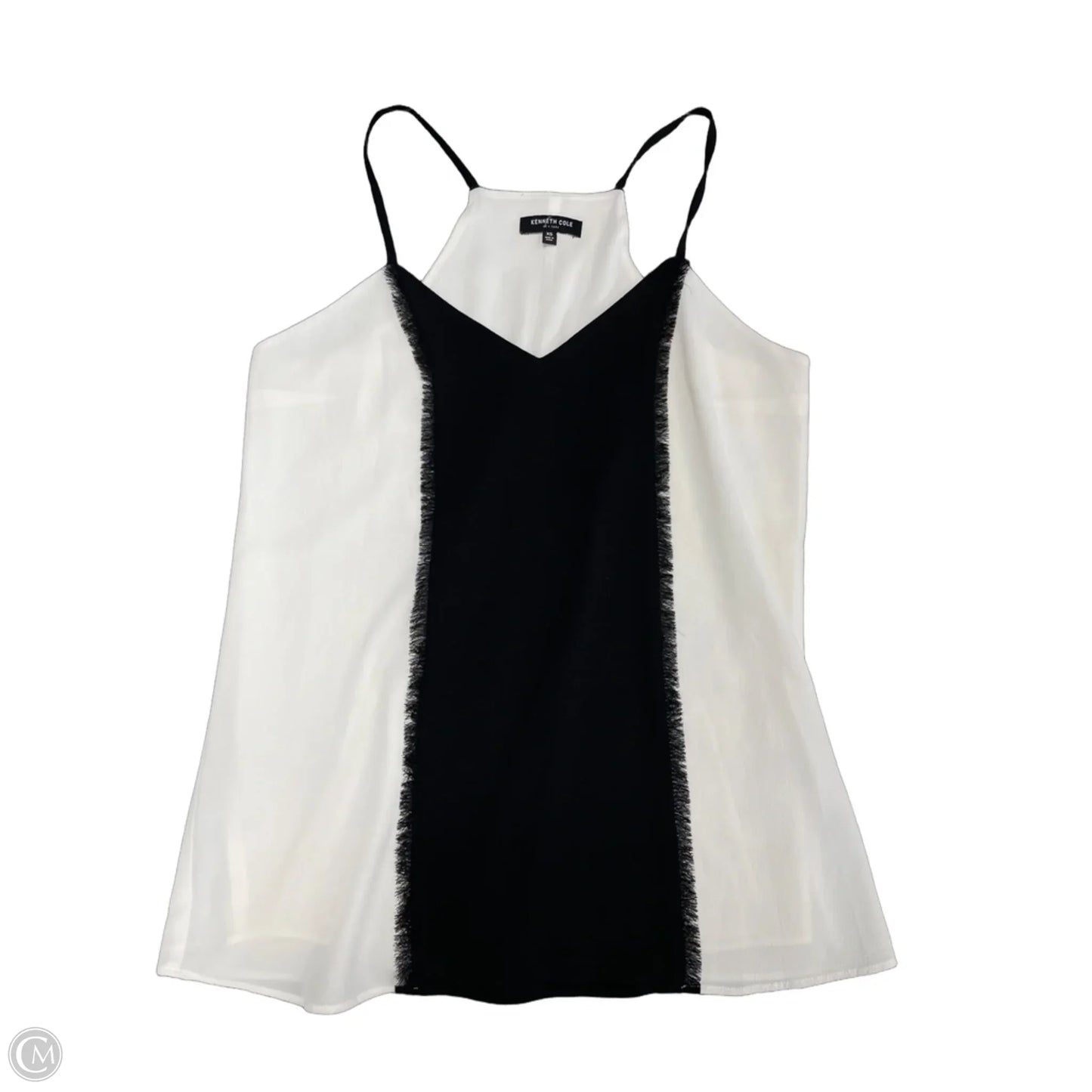 Top Sleeveless By Kenneth Cole In Black & White, Size: Xs