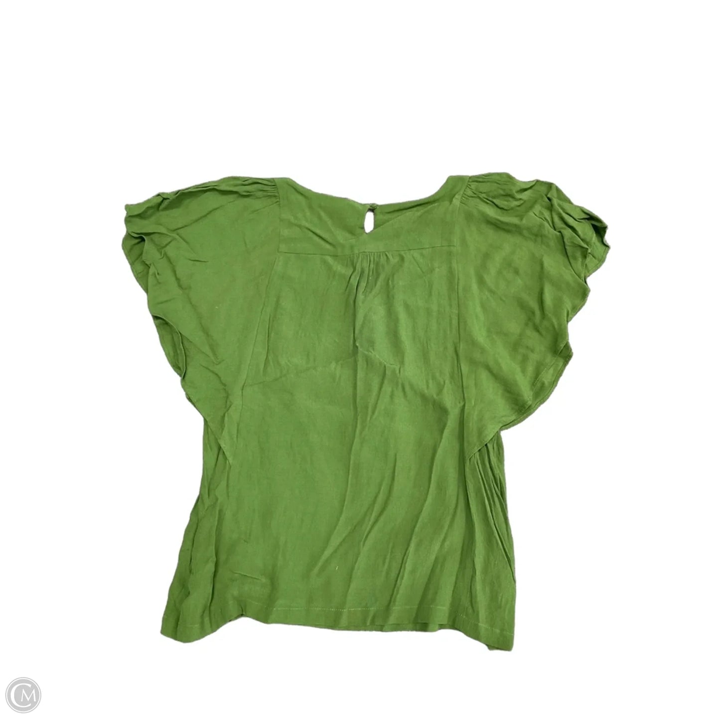 Blouse Short Sleeve By Maeve In Green, Size: M