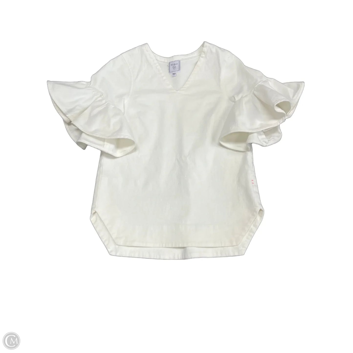 Top Short Sleeve By Cmc In Cream, Size: S