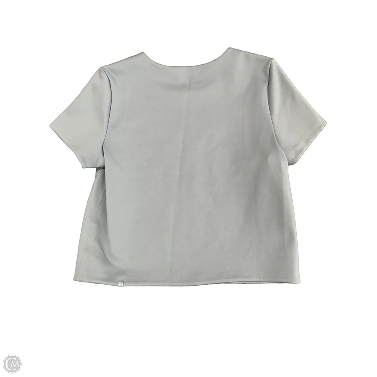 Athletic Top Short Sleeve By Lululemon In Grey, Size: 6