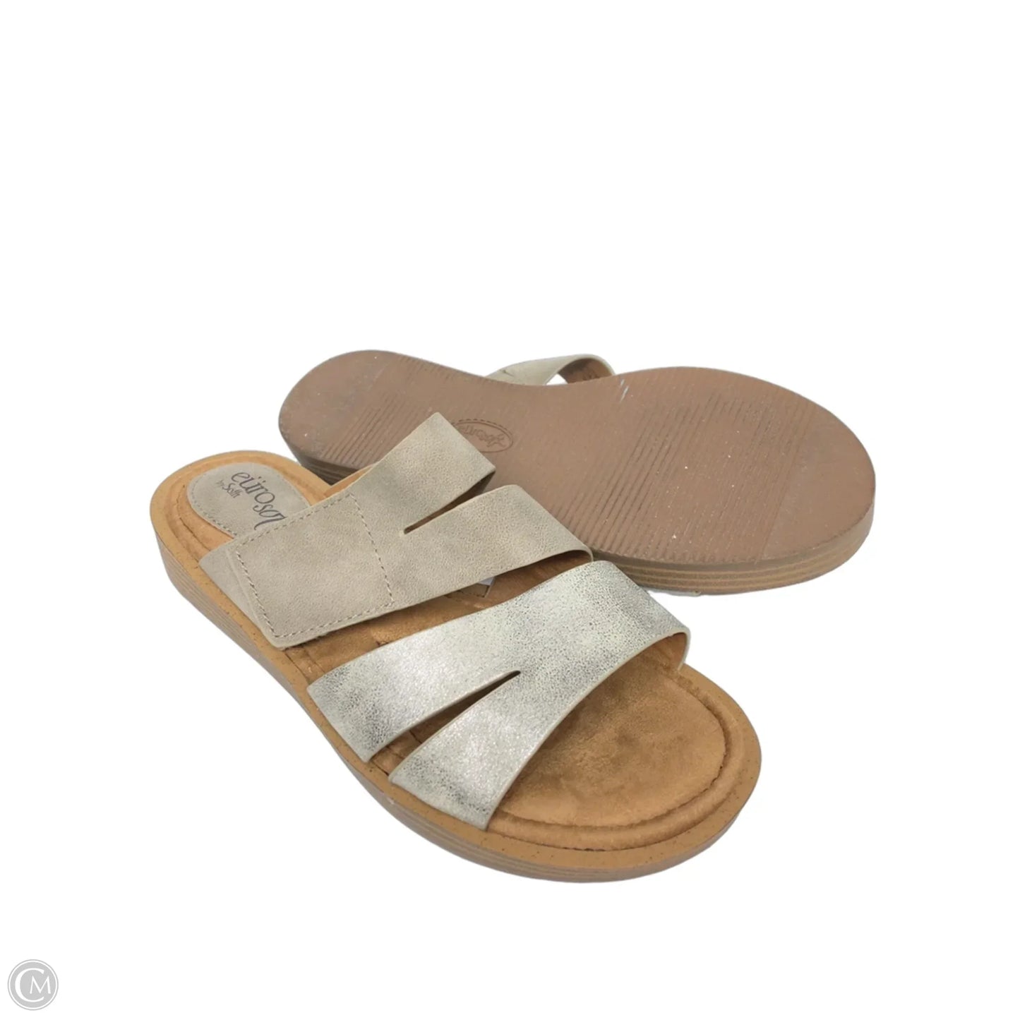 Sandals Flats By Sofft In Silver, Size: 7