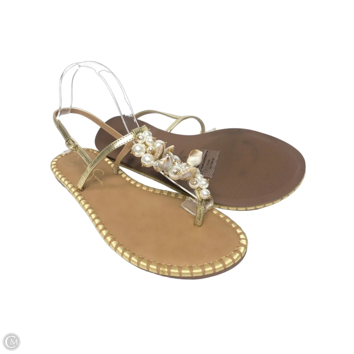 Sandals Flats By Jessica Simpson In Gold, Size: 9