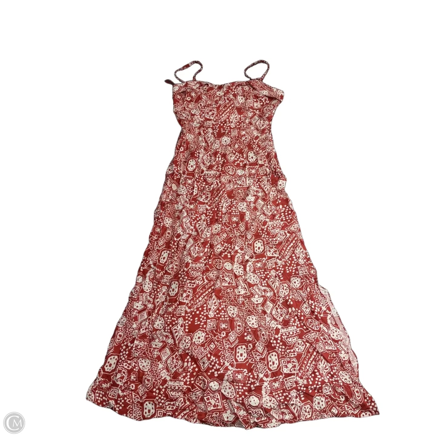 Dress Casual Midi By Rebecca Taylor In Orange & White, Size: 6