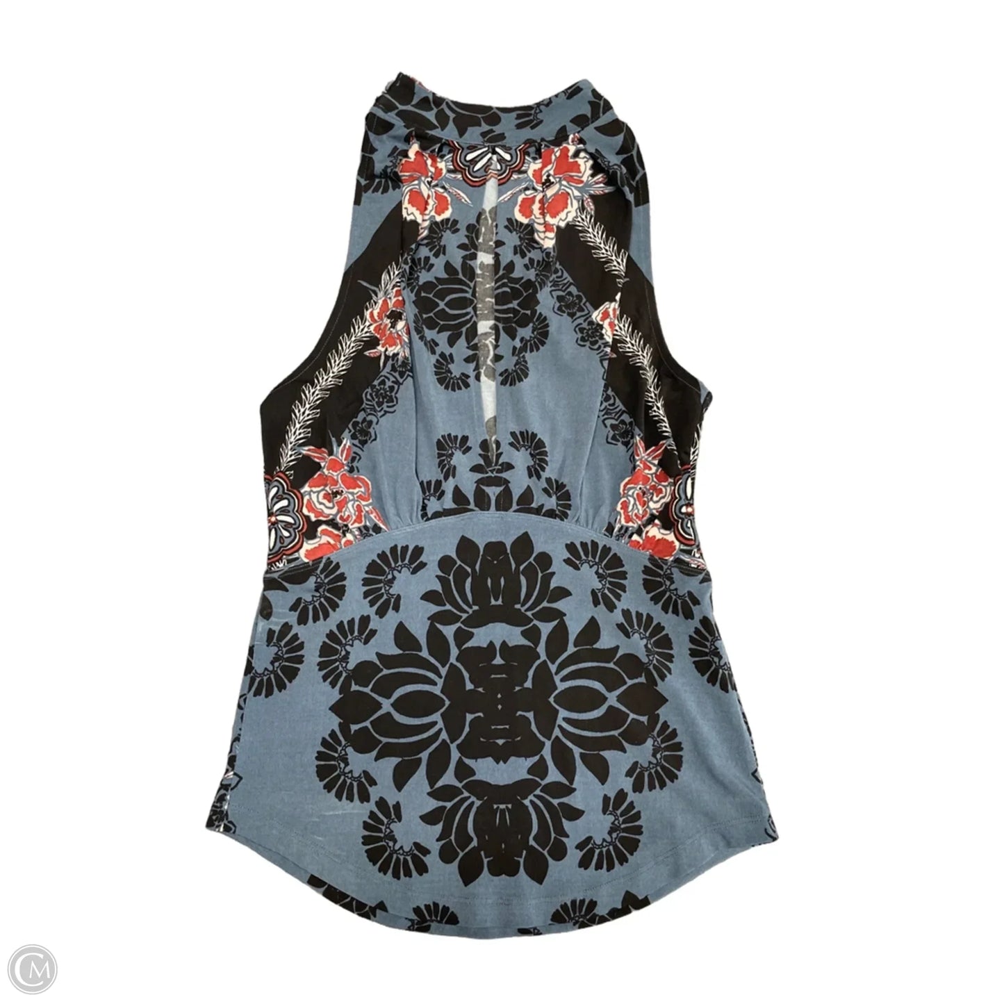 Top Sleeveless By Free People In Black & Blue, Size: M