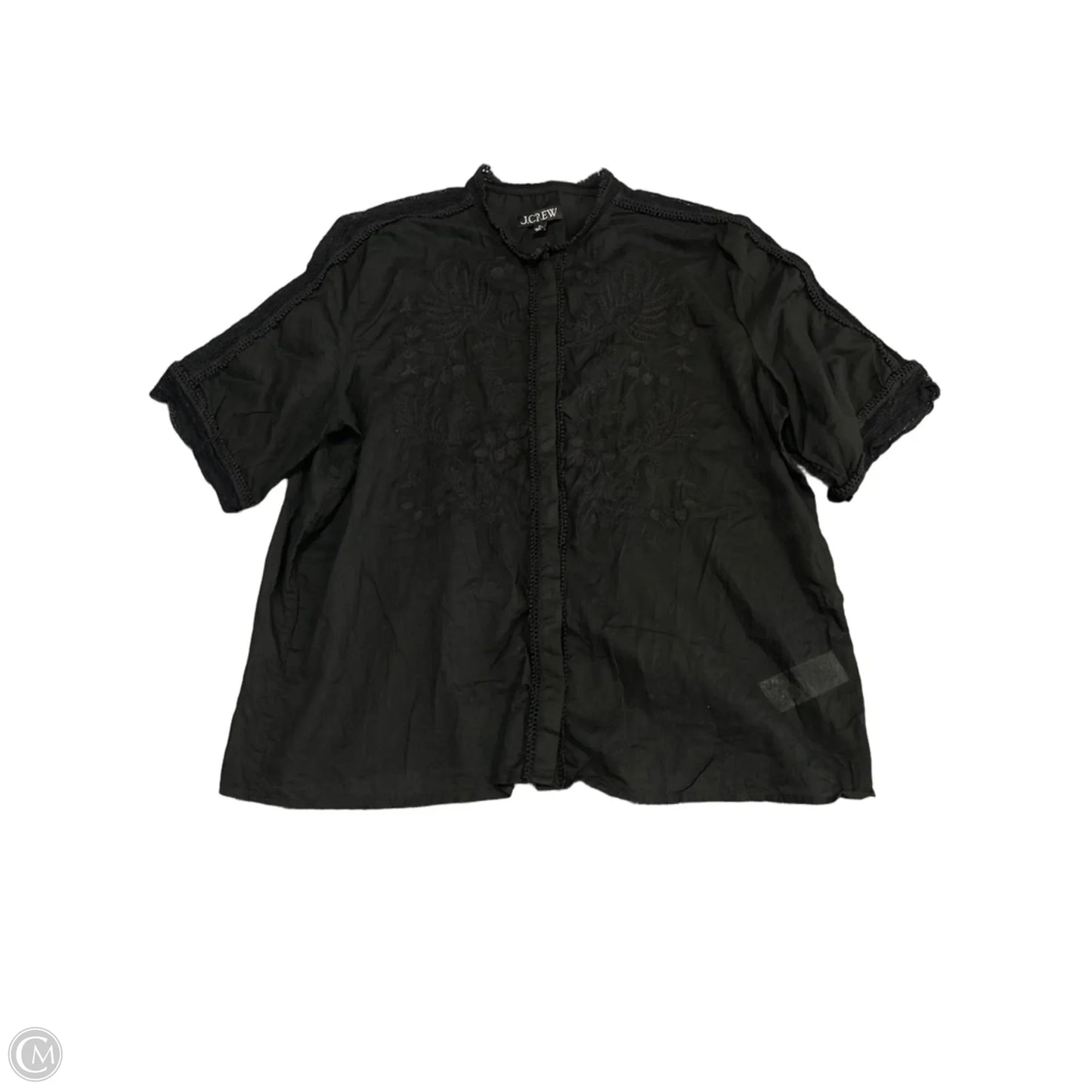 Top Short Sleeve By J. Crew In Black, Size: 16