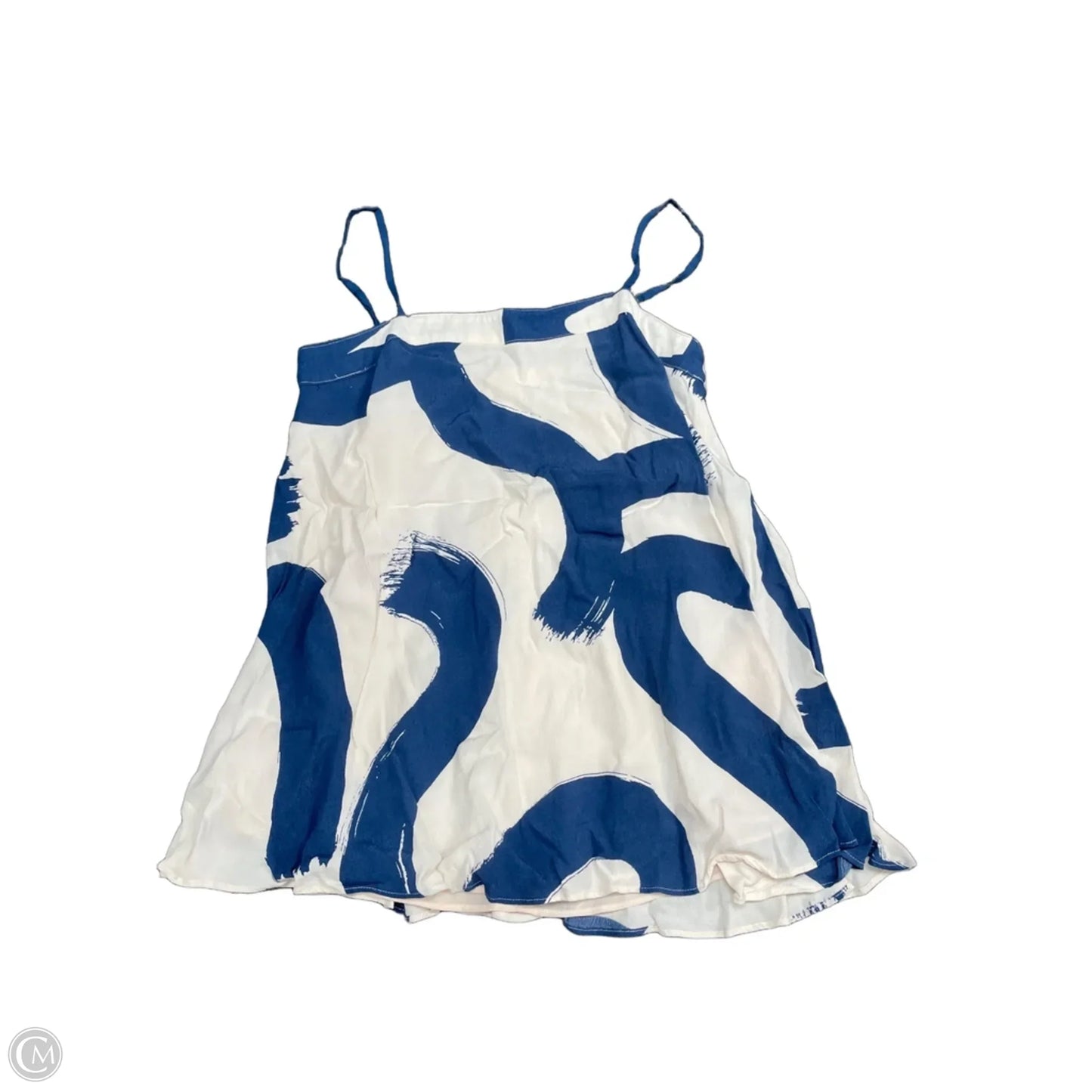 Top Sleeveless By Maeve In Blue & White, Size: Xs
