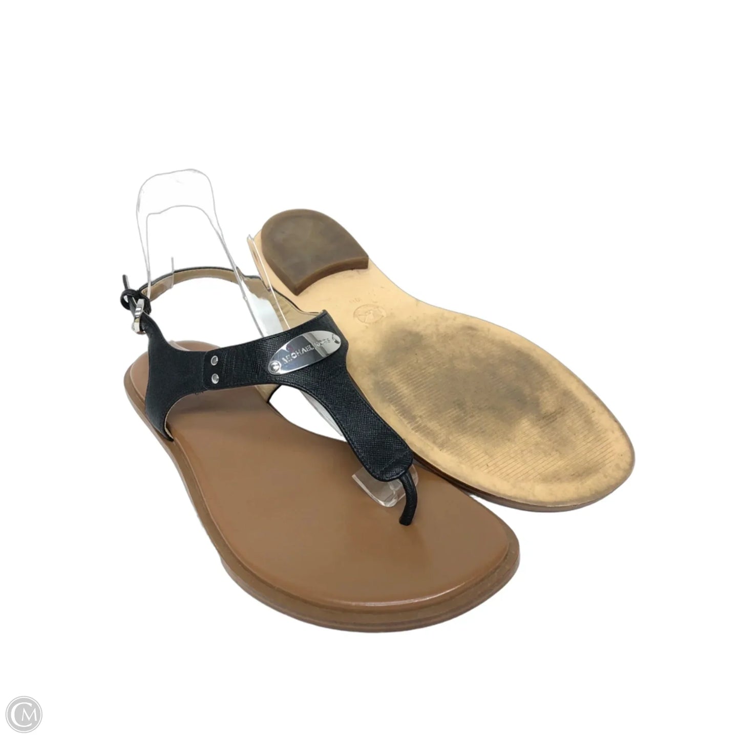 Sandals Flats By Michael By Michael Kors In Black, Size: 10
