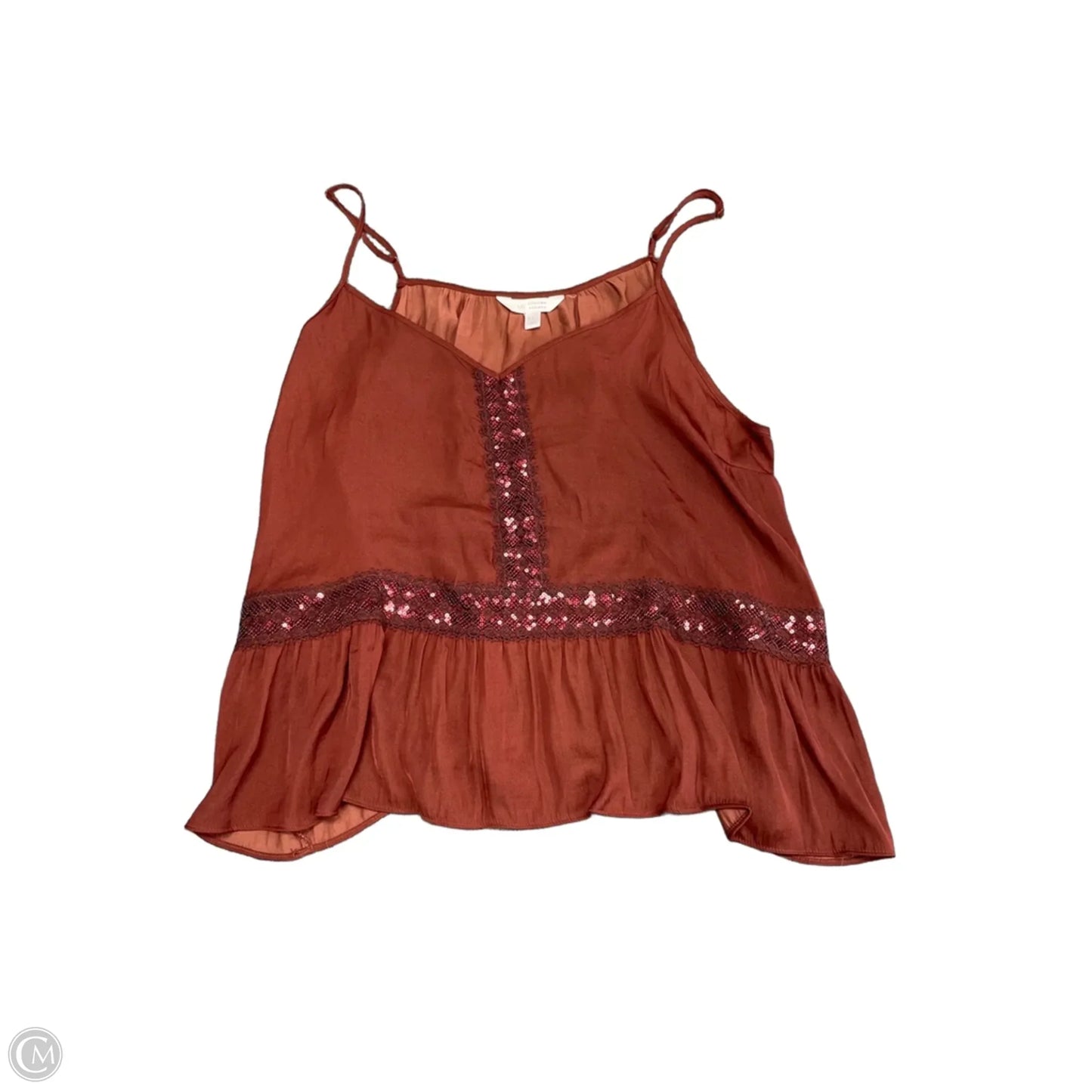 Blouse Sleeveless By Lc Lauren Conrad In Brown, Size: Xxl