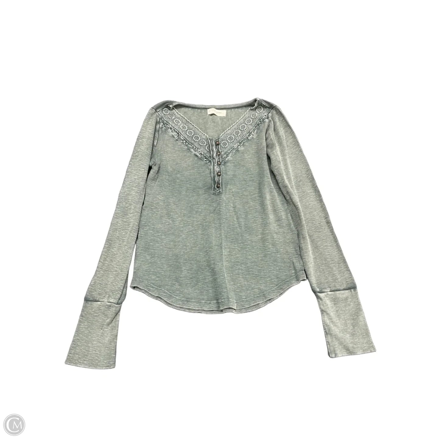 Top Long Sleeve By Lucky Brand In Green, Size: S