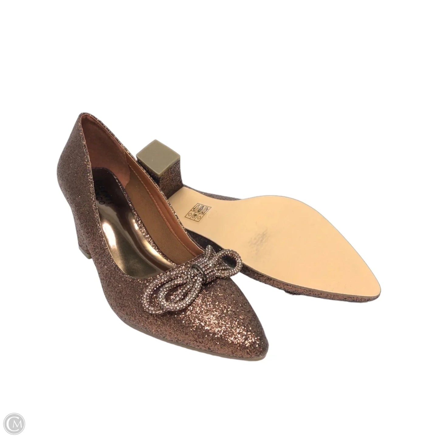 Shoes Heels Block By Clothes Mentor In Brown, Size: 8