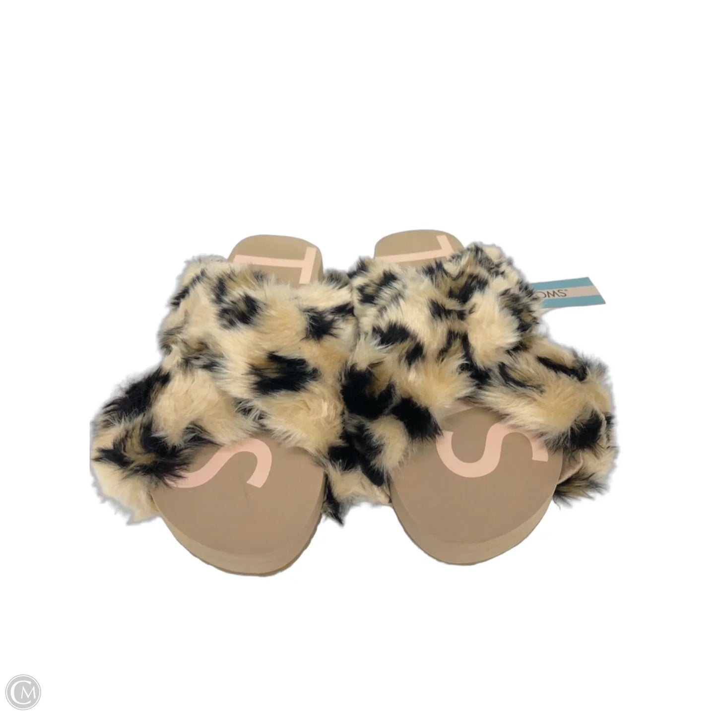 Sandals Flats By Toms In Animal Print, Size: 7