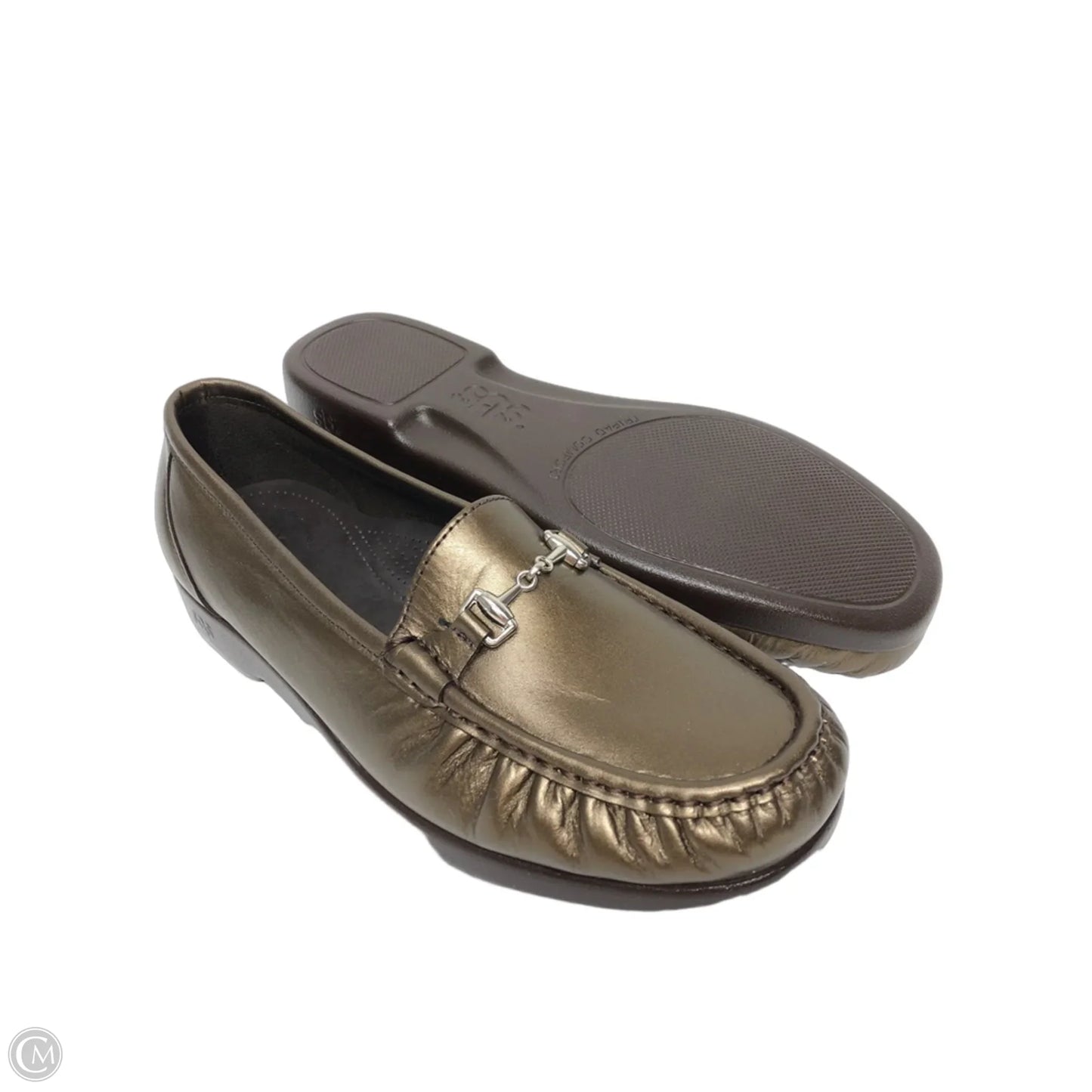 Shoes Flats By Sas In Bronze, Size: 10