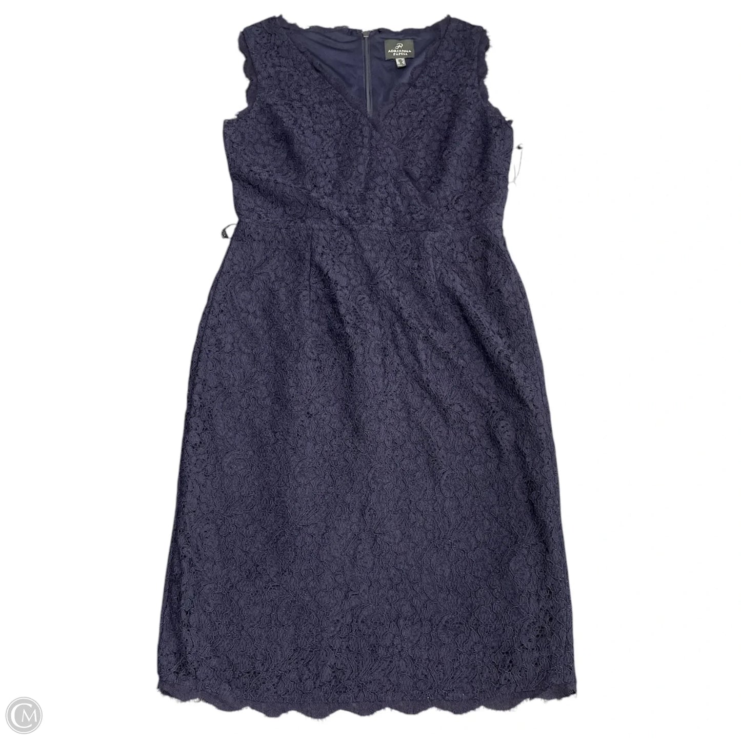 Dress Casual Midi By Adrianna Papell In Navy, Size: 2
