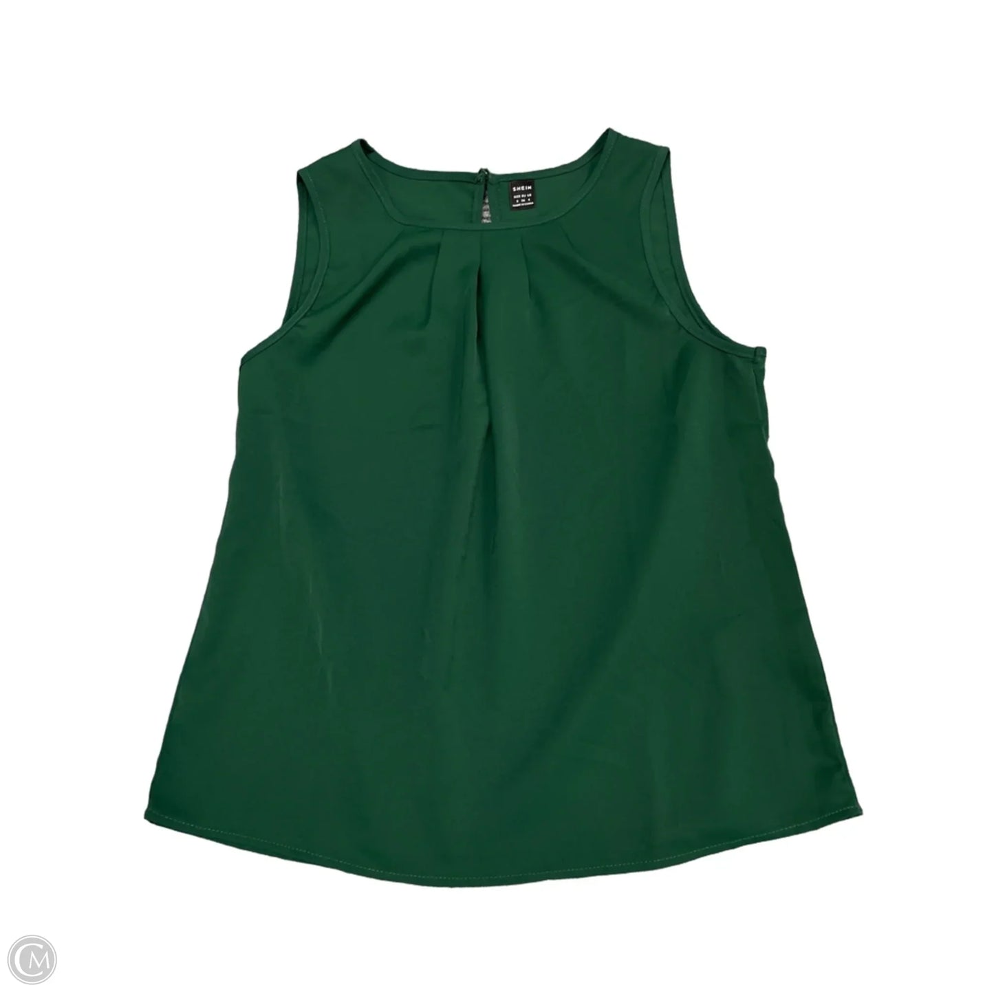Top Sleeveless By Shein In Green, Size: S