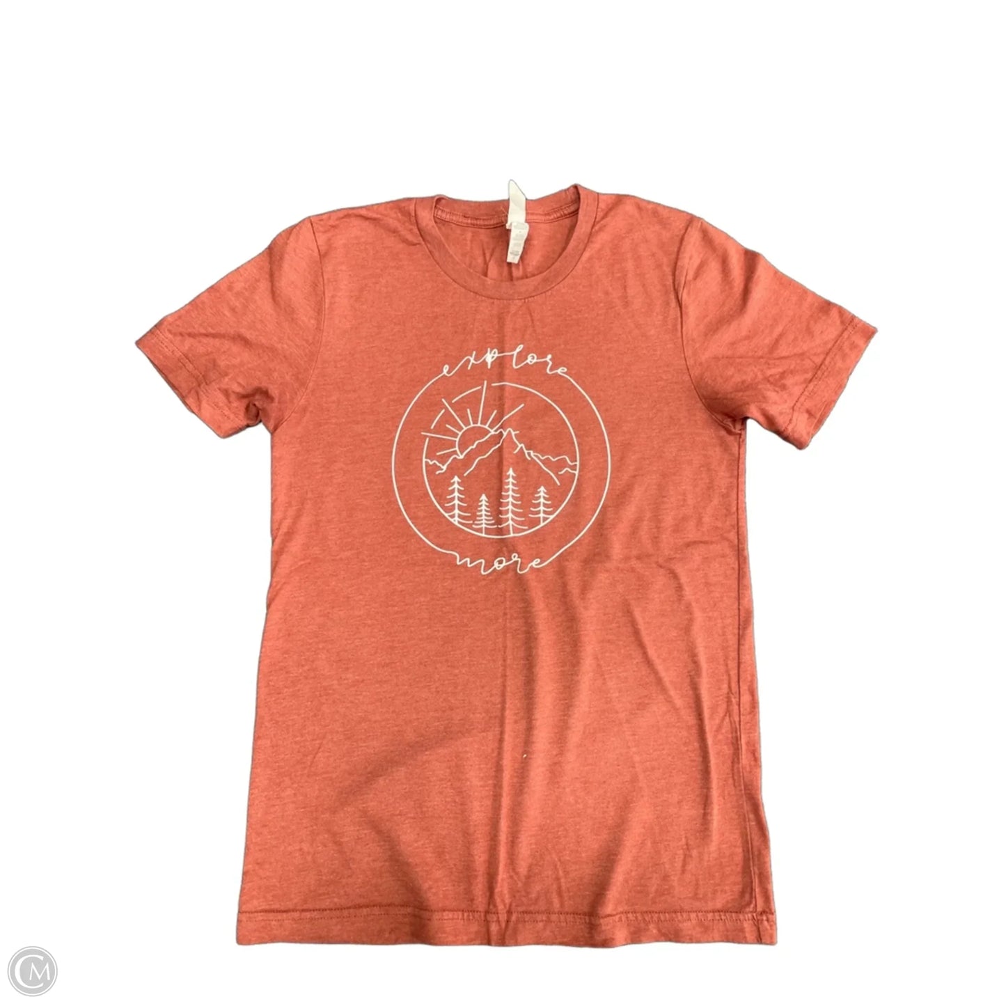 Top Short Sleeve By Bella + Canvas In Orange, Size: S