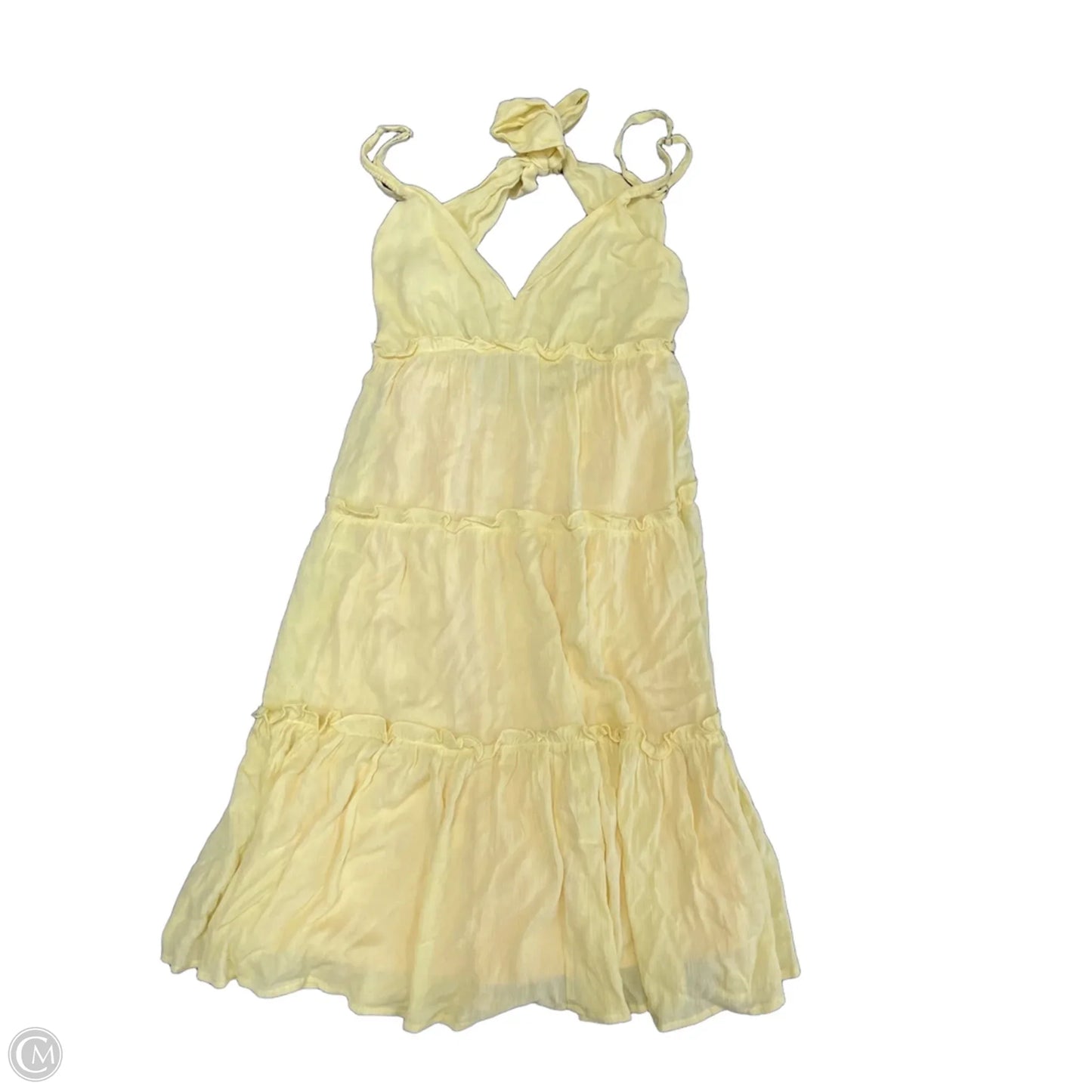 Dress Casual Short By Haute Monde In Yellow, Size: L