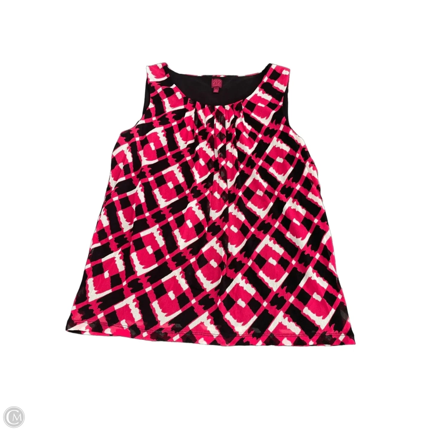 Top Sleeveless By 212 Collection In Black & Red, Size: Xl