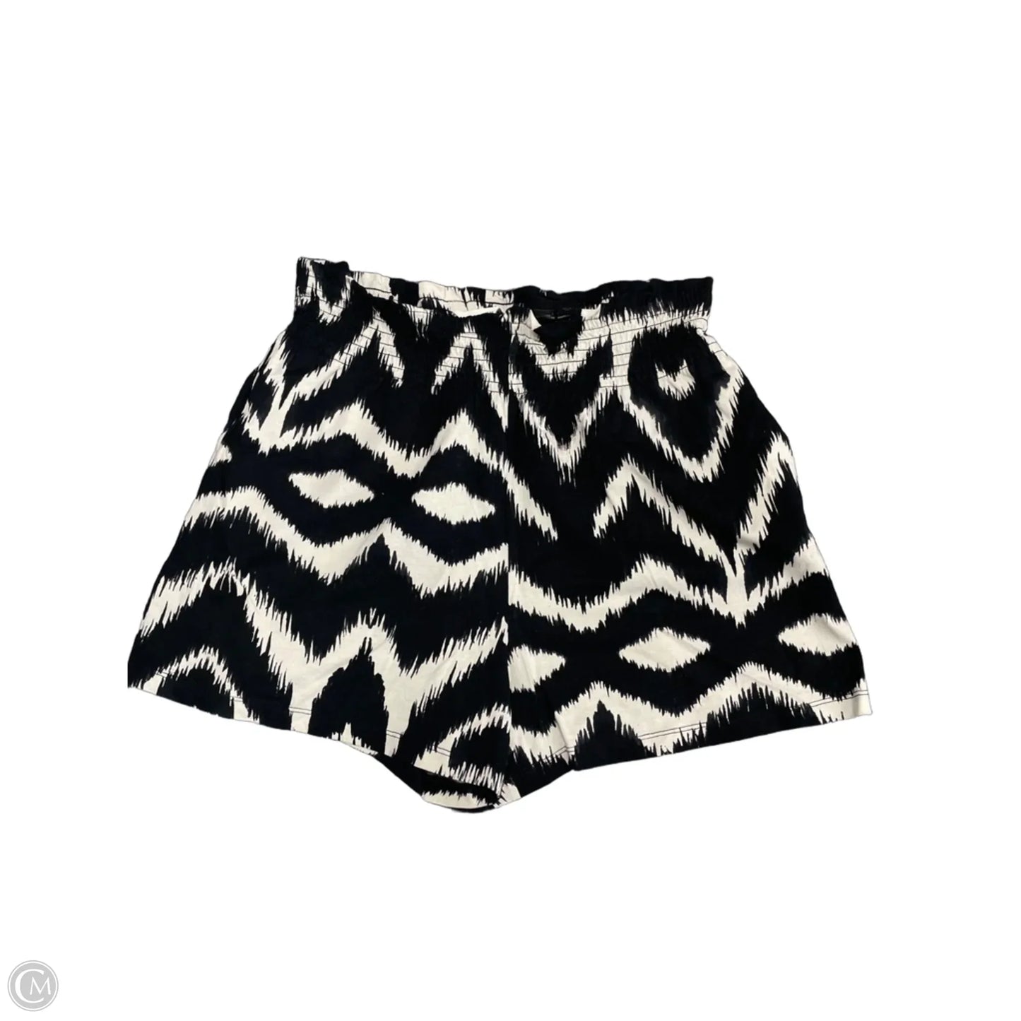 Shorts By H&m In Black & White, Size: L