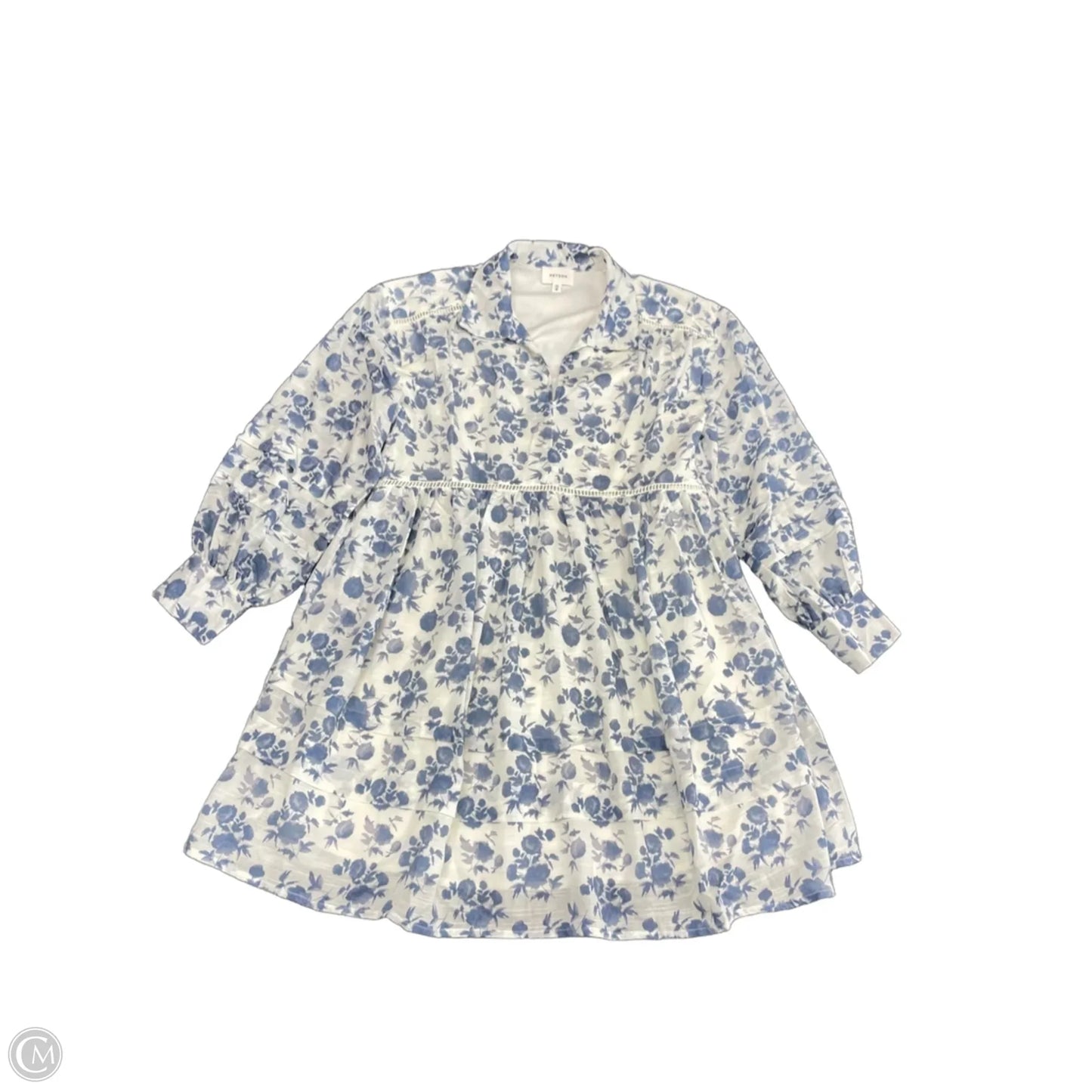 Dress Casual Short By Heyson In Blue & White, Size: S