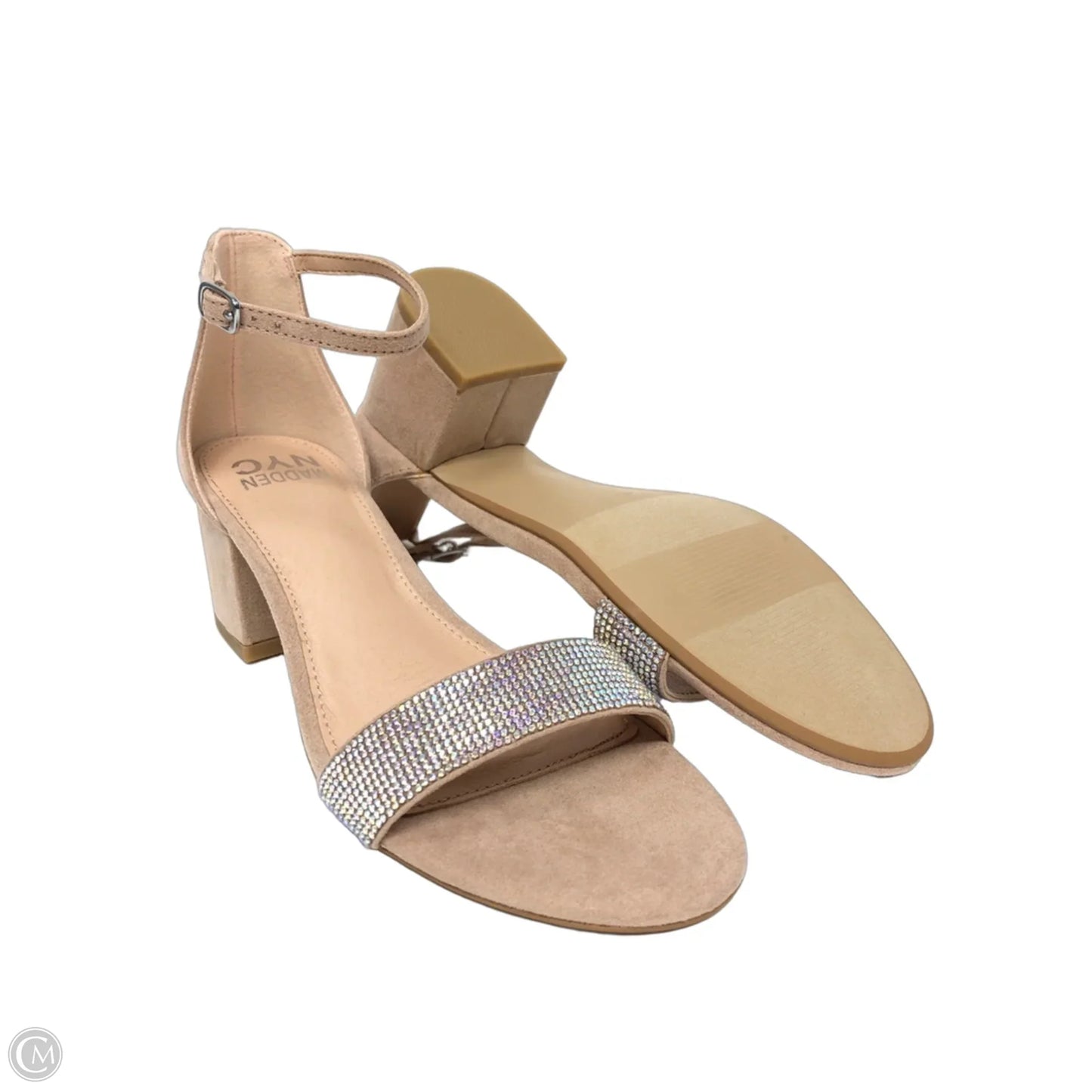Sandals Heels Block By Madden Nyc In Pink, Size: 7