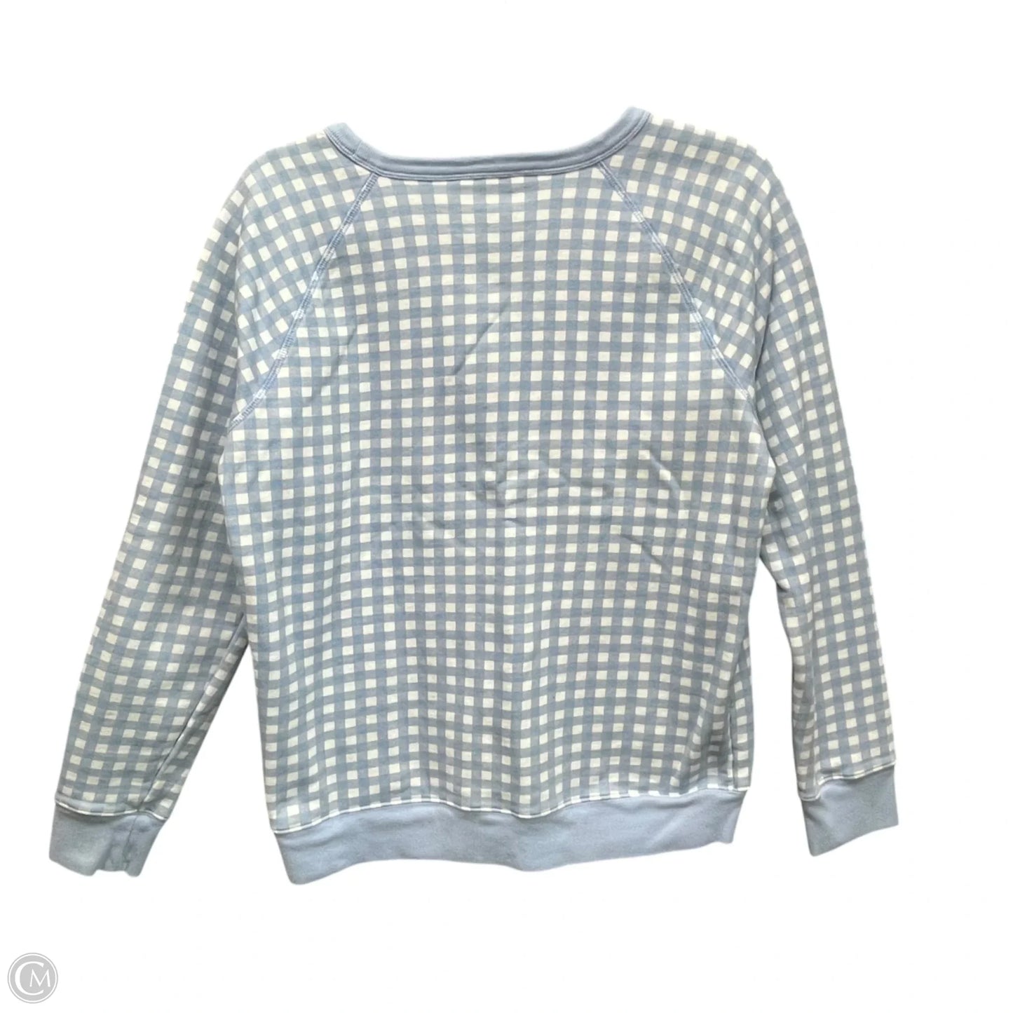 Sweatshirt Crewneck By Draper James In Blue & White, Size: M