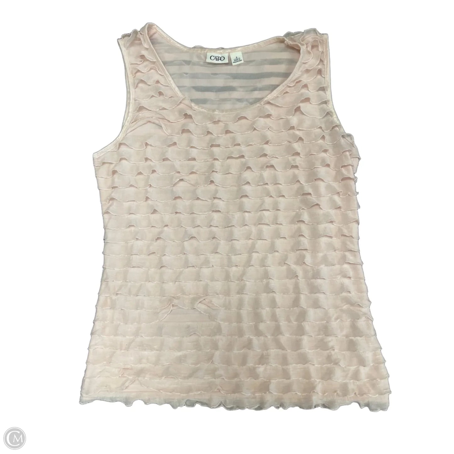 Top Sleeveless By Cato In Pink, Size: S