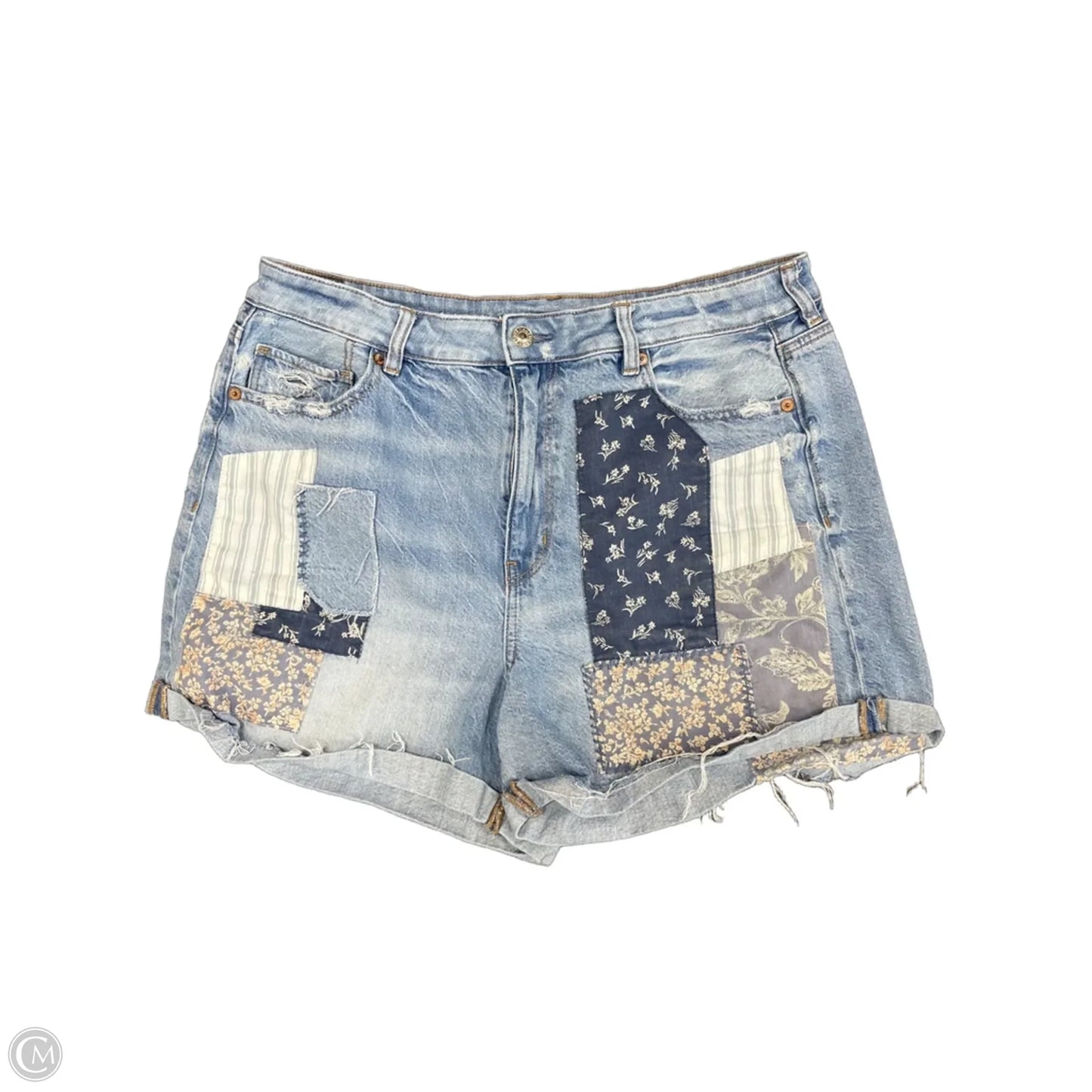 Shorts By American Eagle In Blue Denim, Size: 16