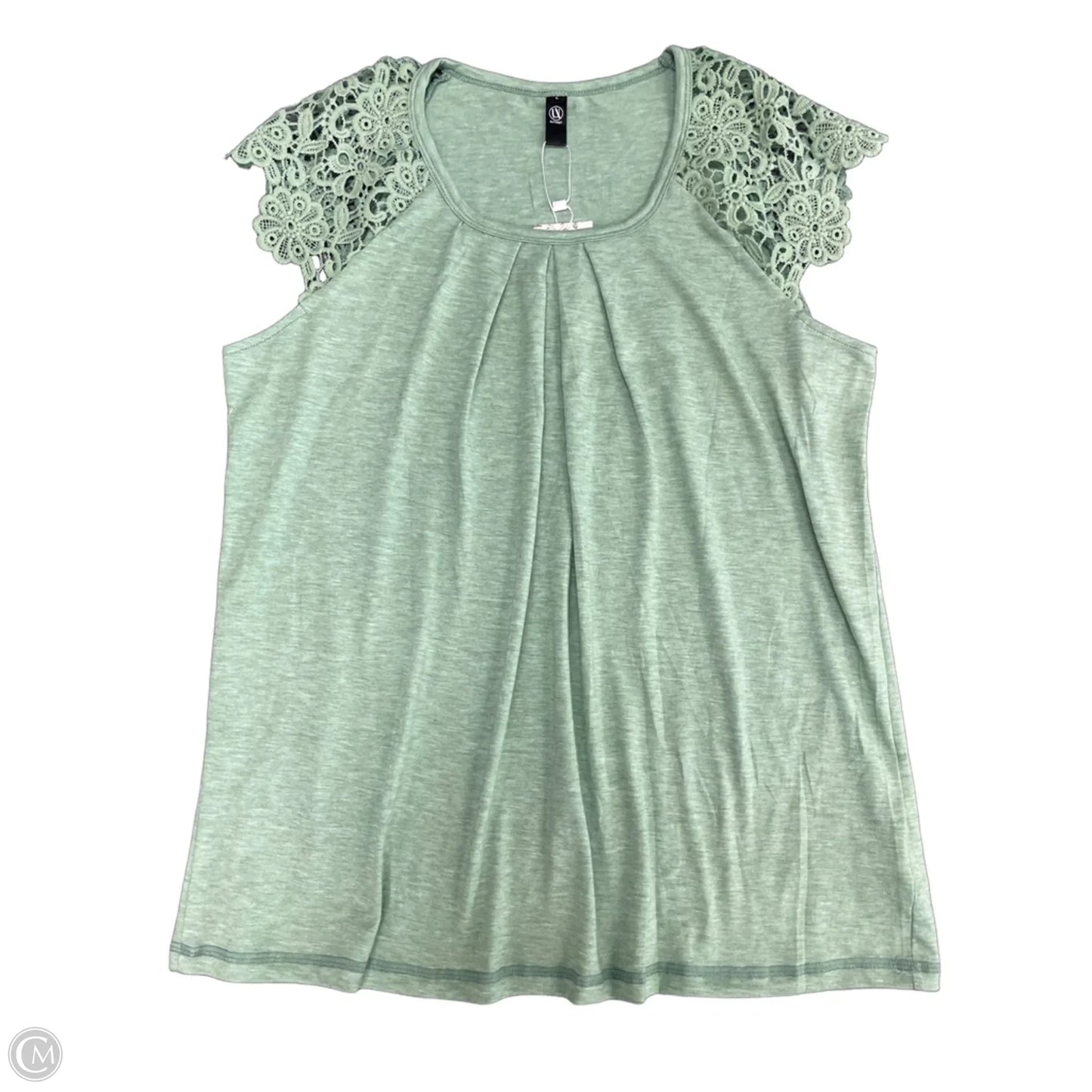 Top Short Sleeve By Automet In Green, Size: L