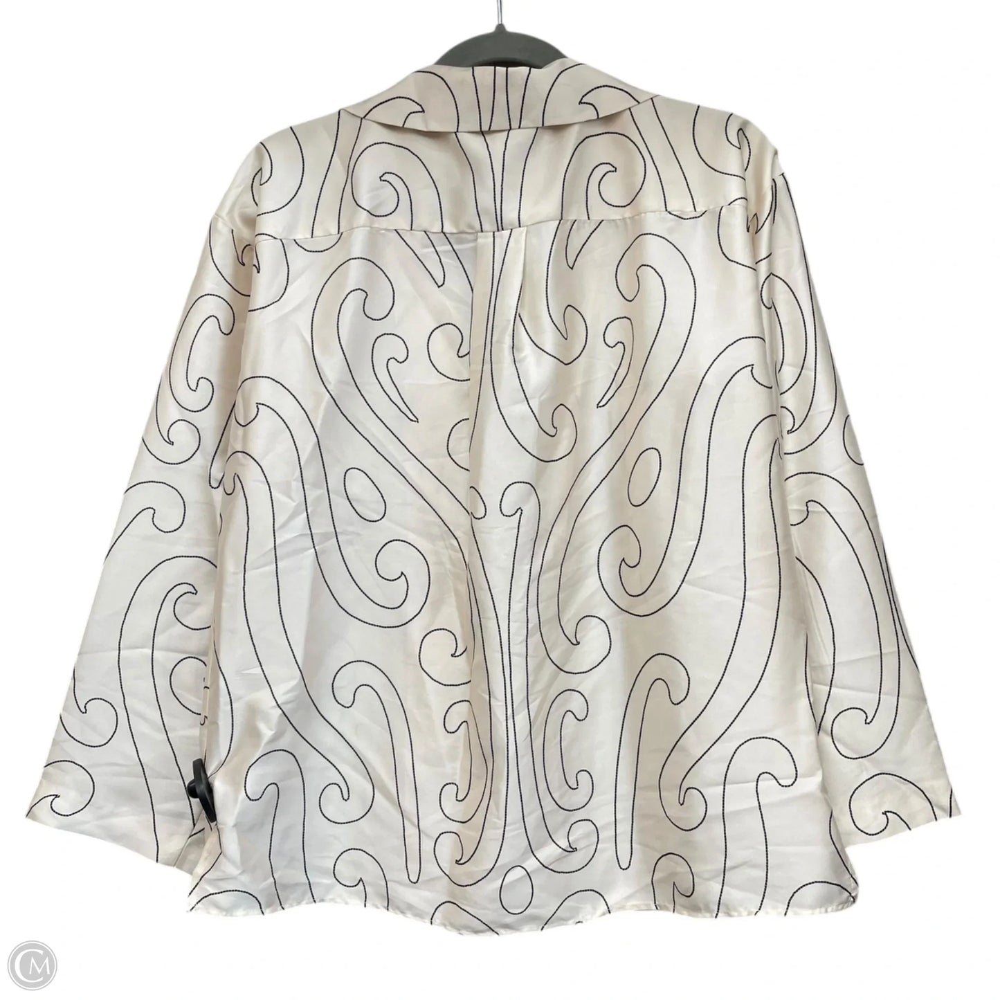 Blouse Long Sleeve By Antonio Melani In Black & Cream, Size: Xs