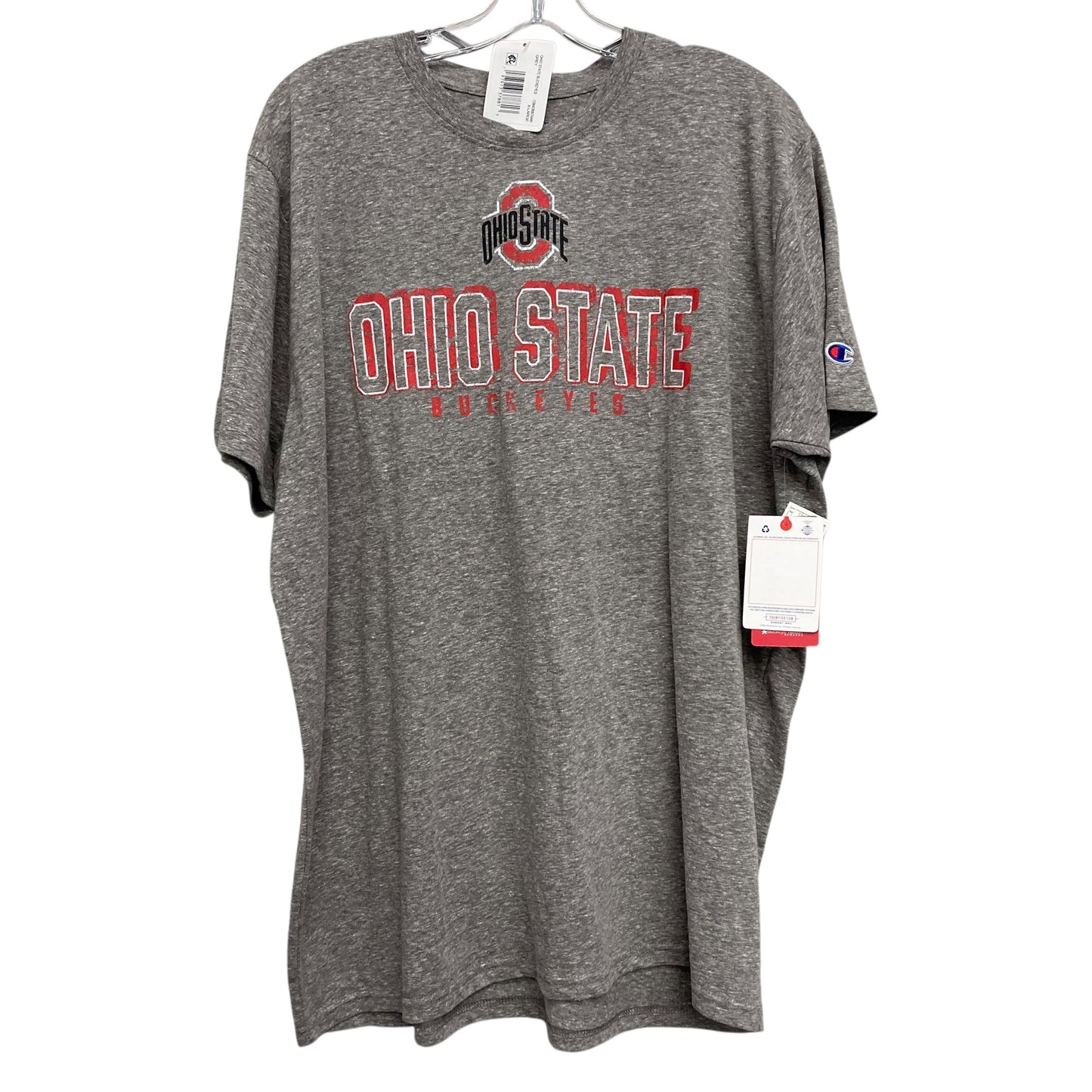 Athletic Top Ss By Champion In Grey, Size:Xl