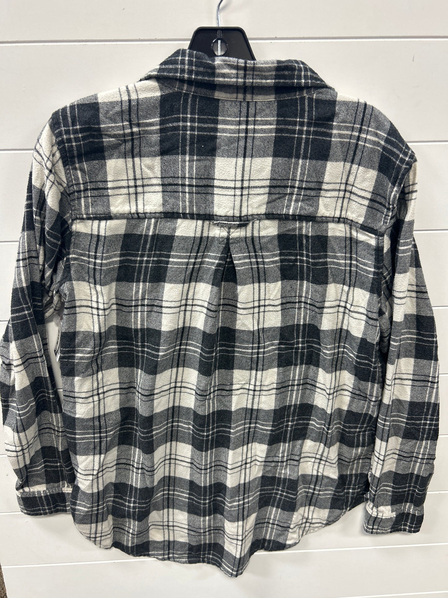 Blouse Ls By American Eagle In Black & White, Size:L