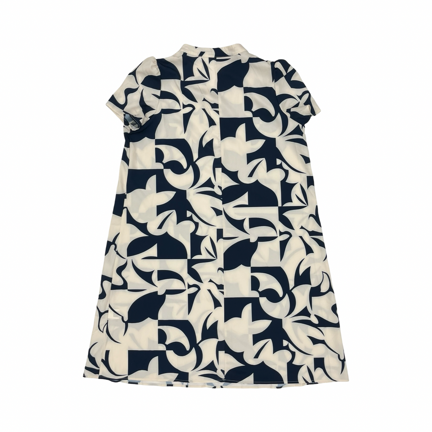 Dress Casual Midi By Emery Rose In Blue & Cream, Size:Xl